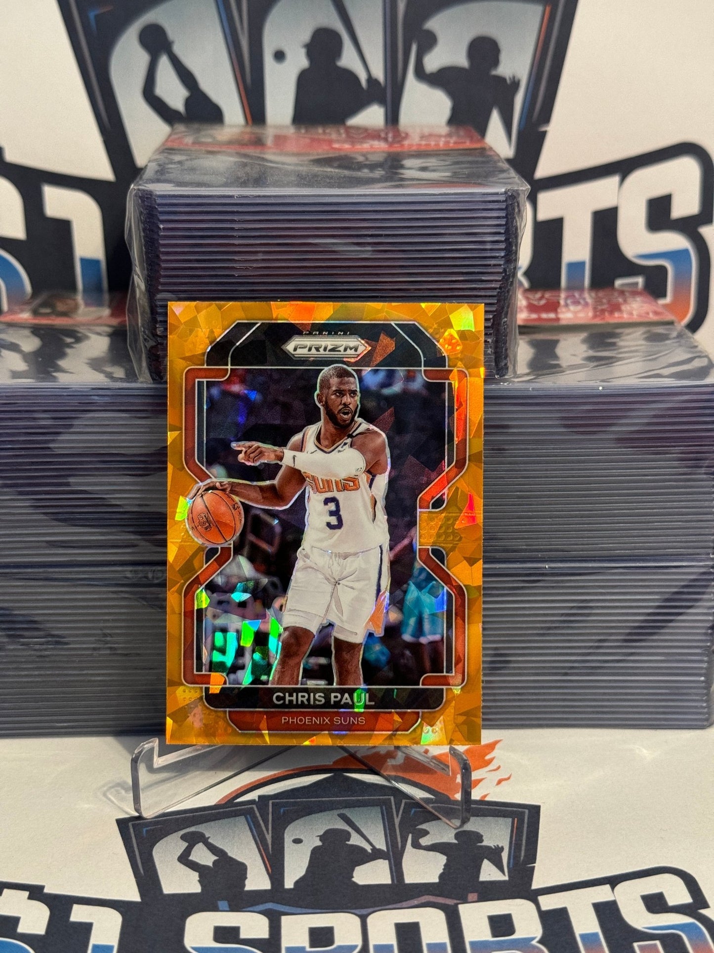 2021 Panini Prizm (Orange Ice Prizm) Chris Paul #89