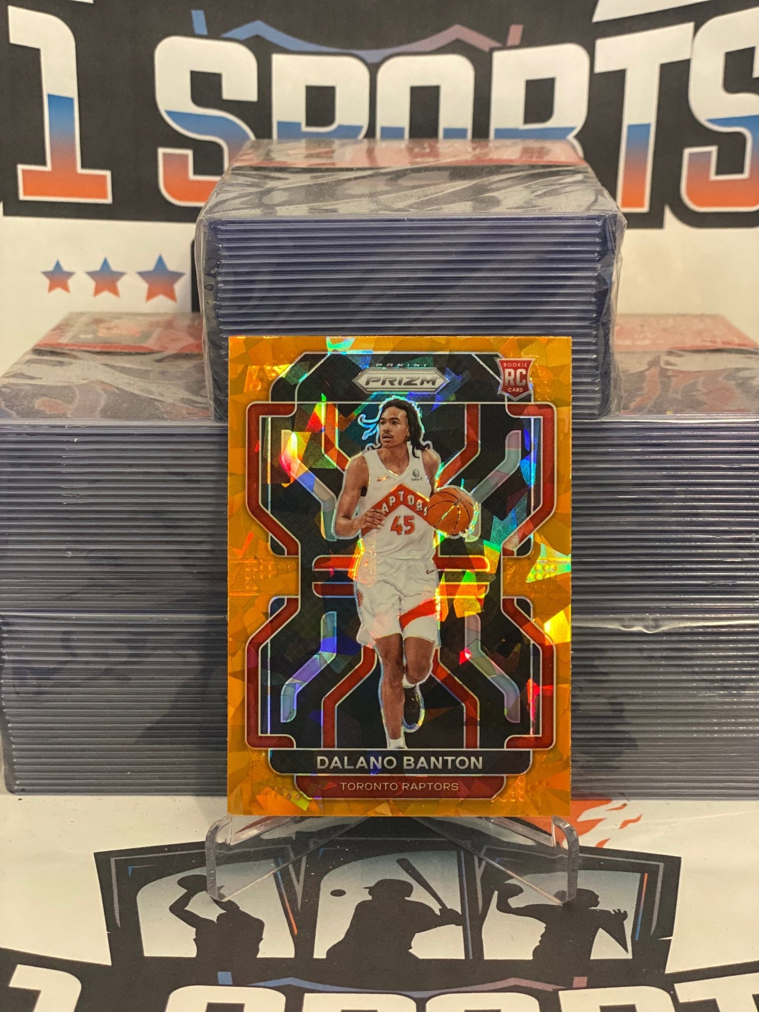 2021 Panini Prizm (Orange Ice Prizm) Dalano Banton Rookie #328