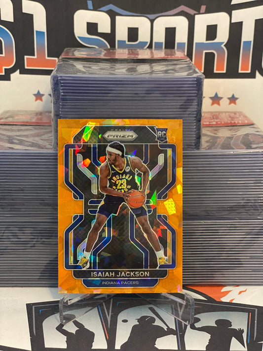 2021 Panini Prizm (Orange Ice Prizm) Isaiah Jackson Rookie #309