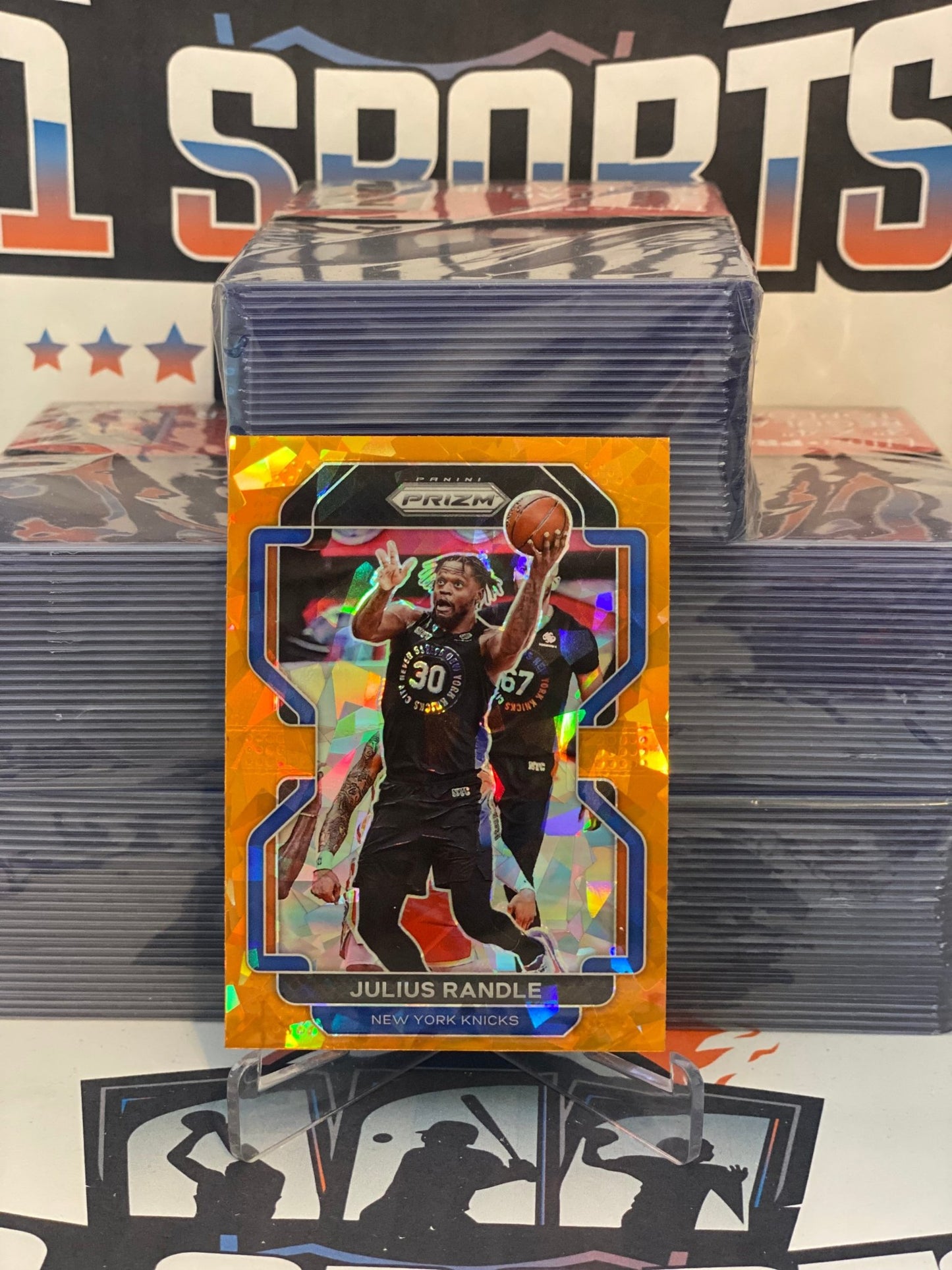 2021 Panini Prizm (Orange Ice Prizm) Julius Randle #85