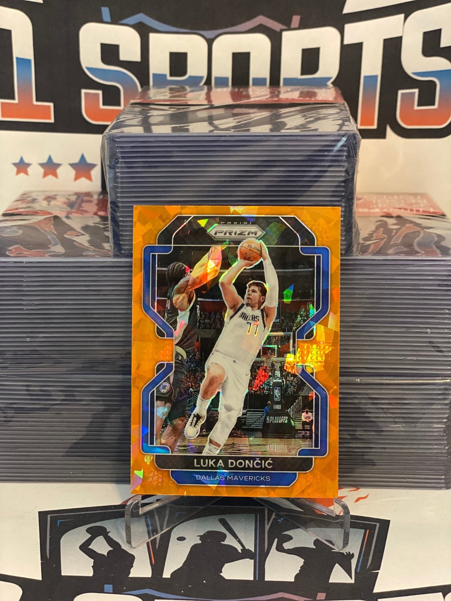 2021 Panini Prizm (Orange Ice Prizm) Luka Doncic #223