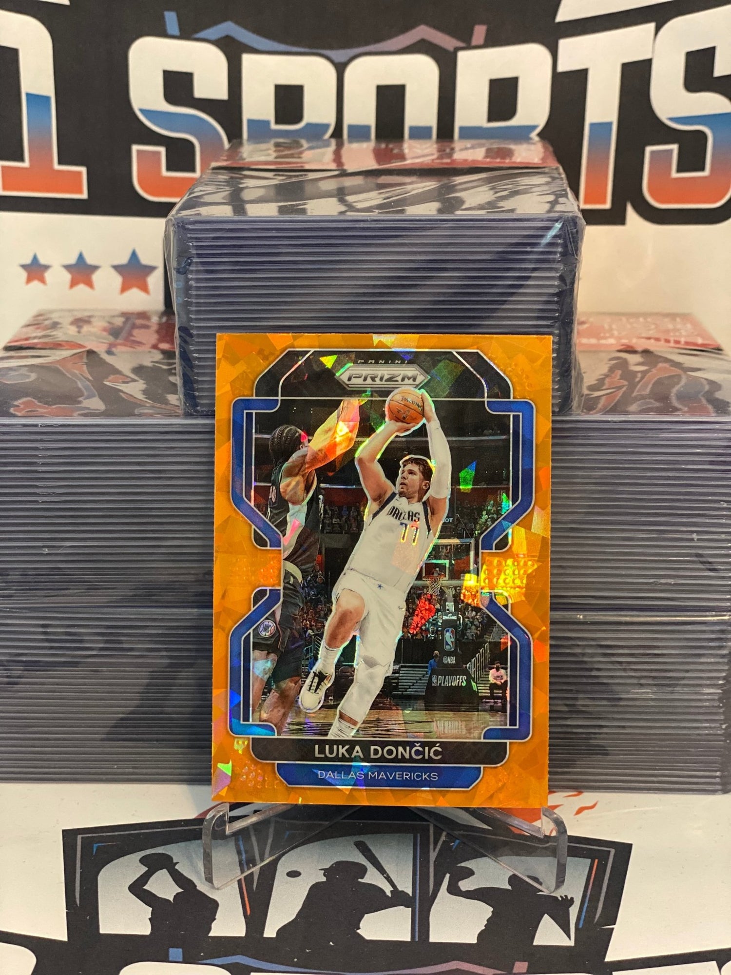 2021 Panini Prizm (Orange Ice Prizm) Luka Doncic #223