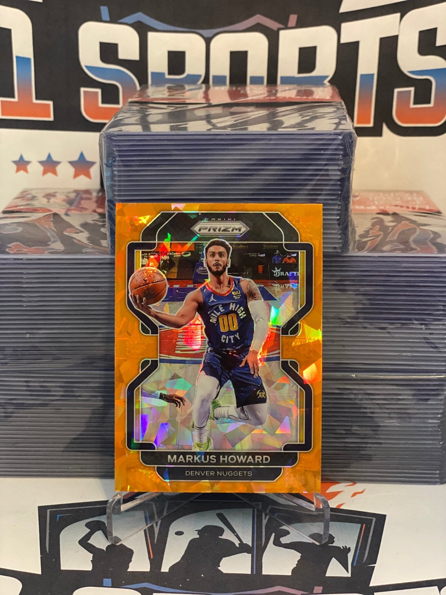 2021 Panini Prizm (Orange Ice Prizm) Markus Howard #218