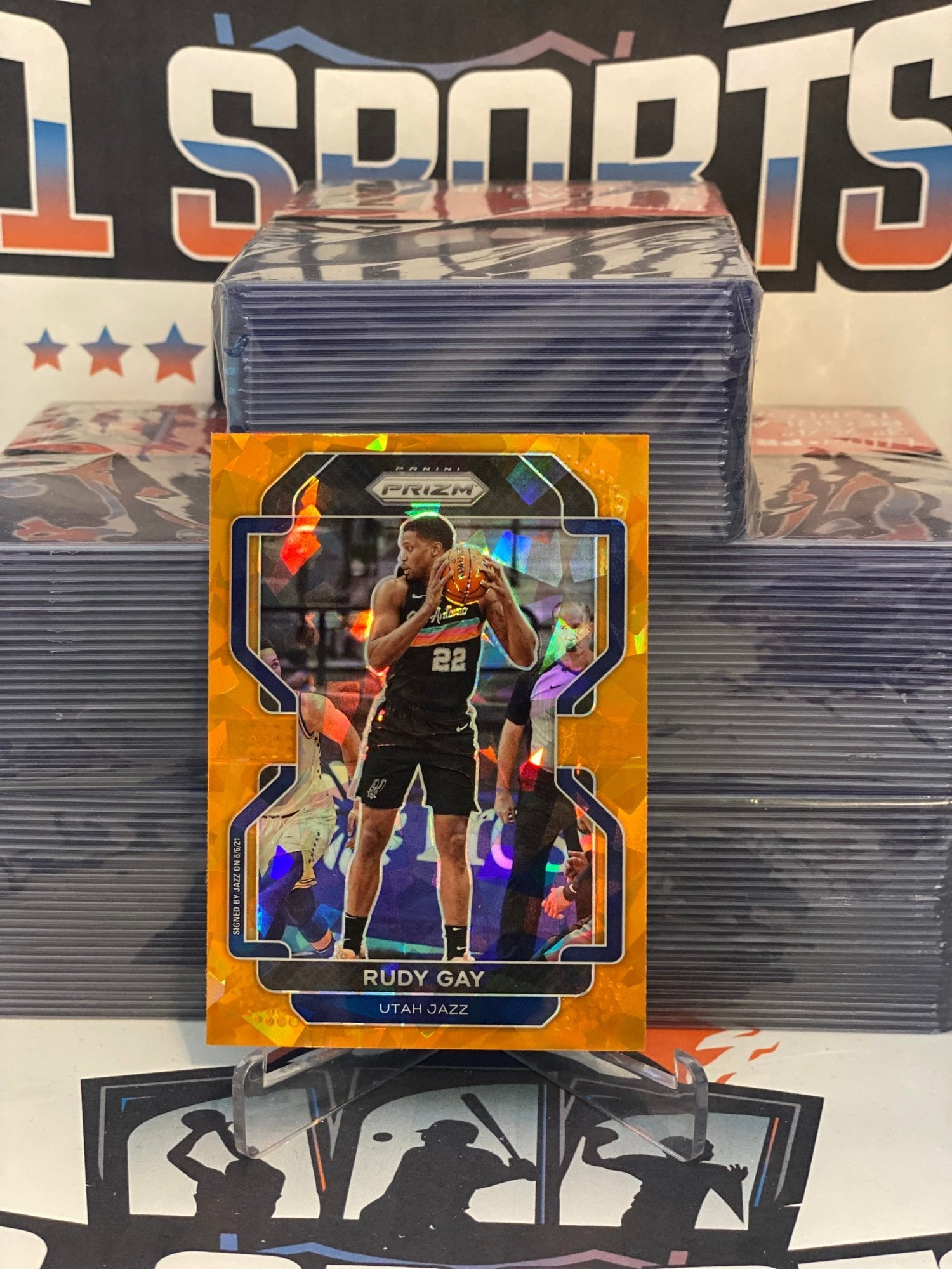 2021 Panini Prizm (Orange Ice Prizm) Rudy Gay #241