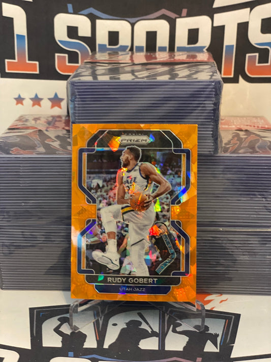 2021 Panini Prizm (Orange Ice Prizm) Rudy Gobert #239