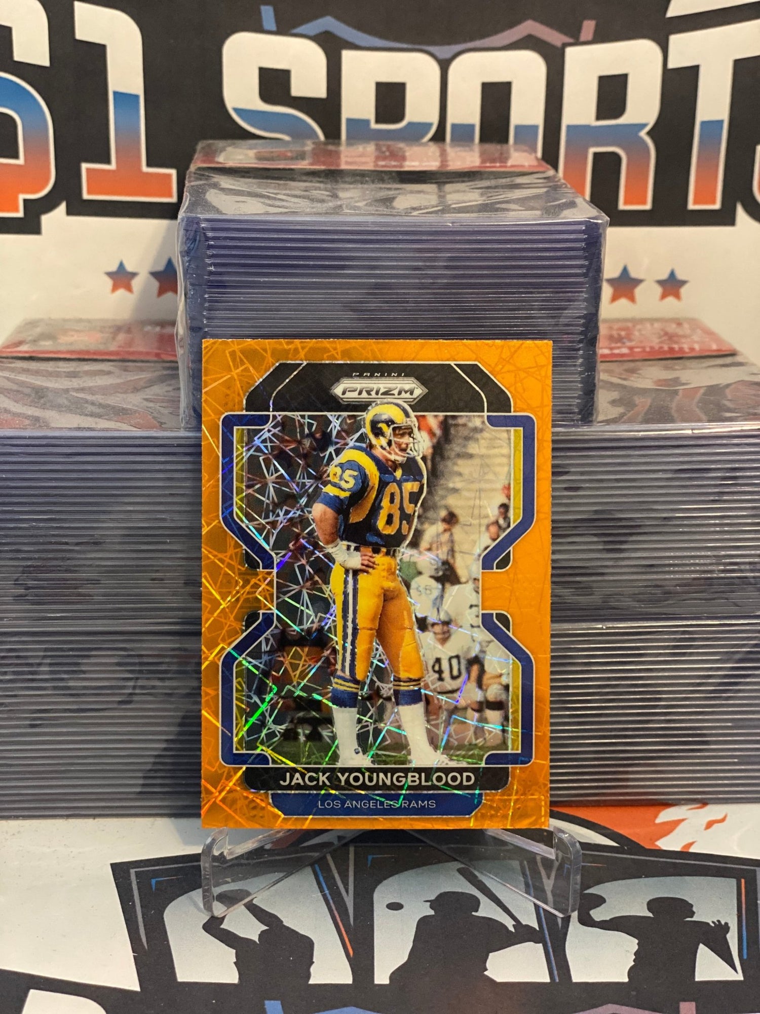 2021 Panini Prizm (Orange Lazer Prizm) Jack Youngblood #73