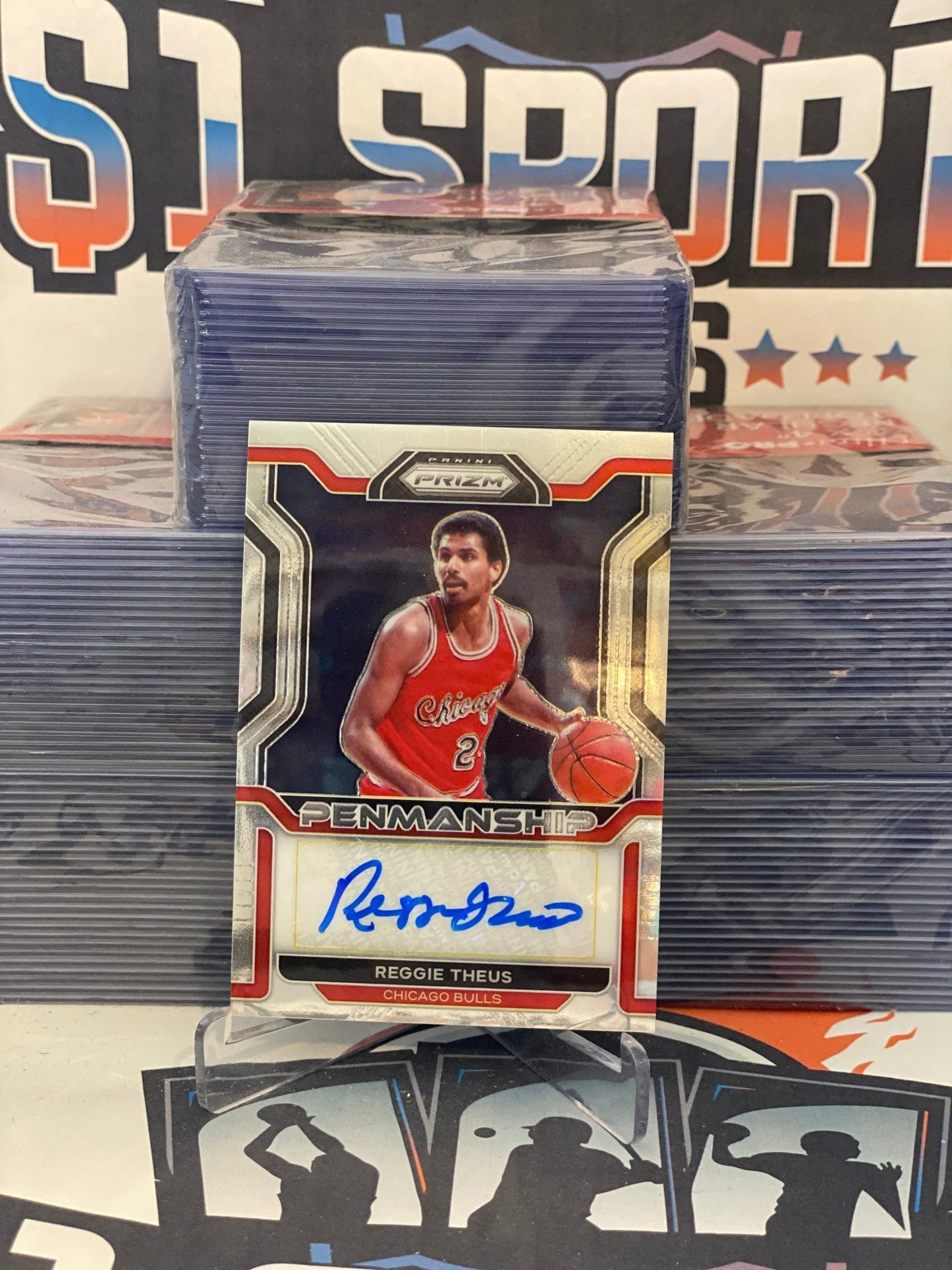 2021 Panini Prizm (Penmanship Auto) Reggie Theus #PM-RTH