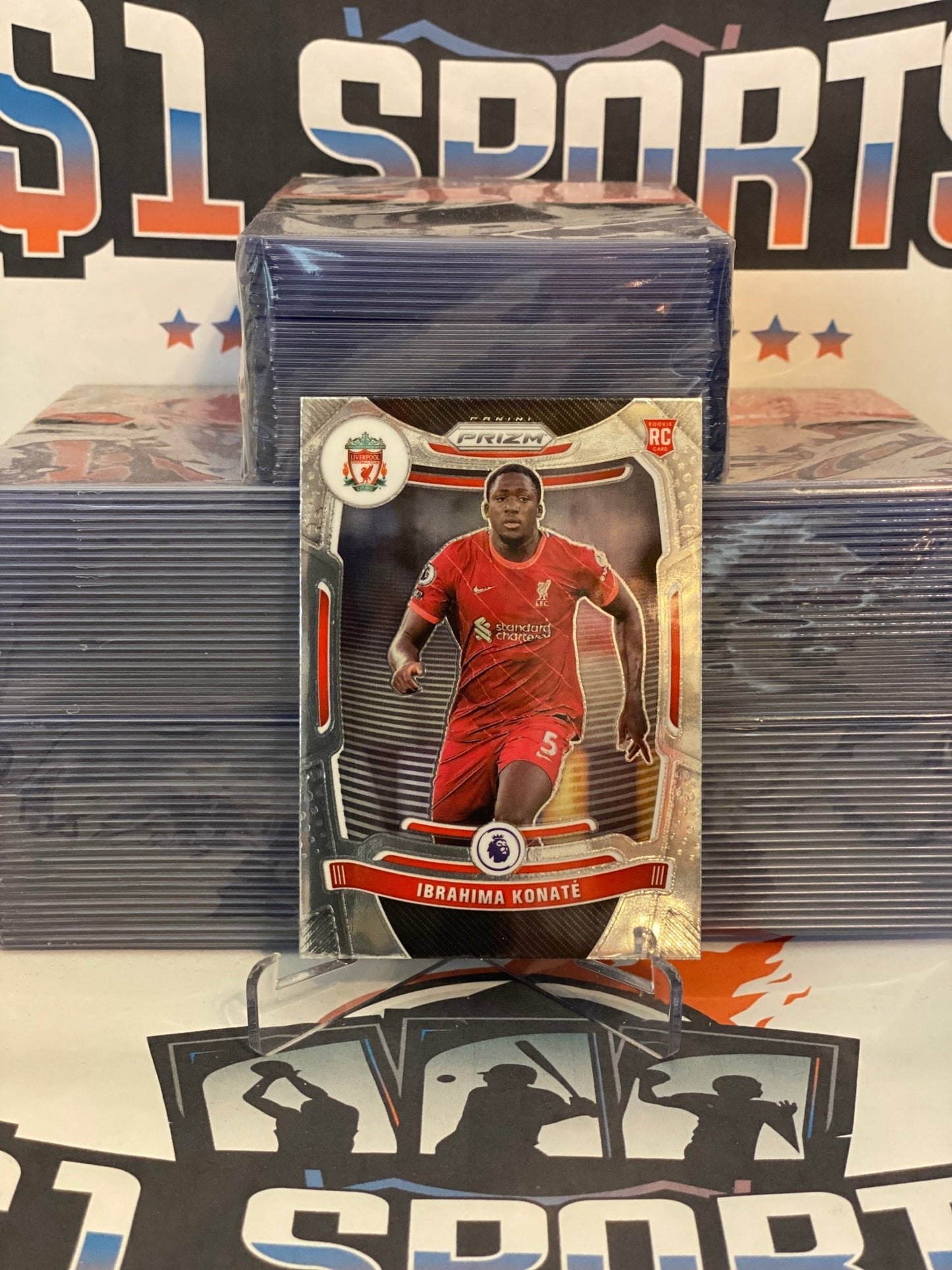 2021 Panini Prizm Premier League Ibrahima Konate Rookie #80
