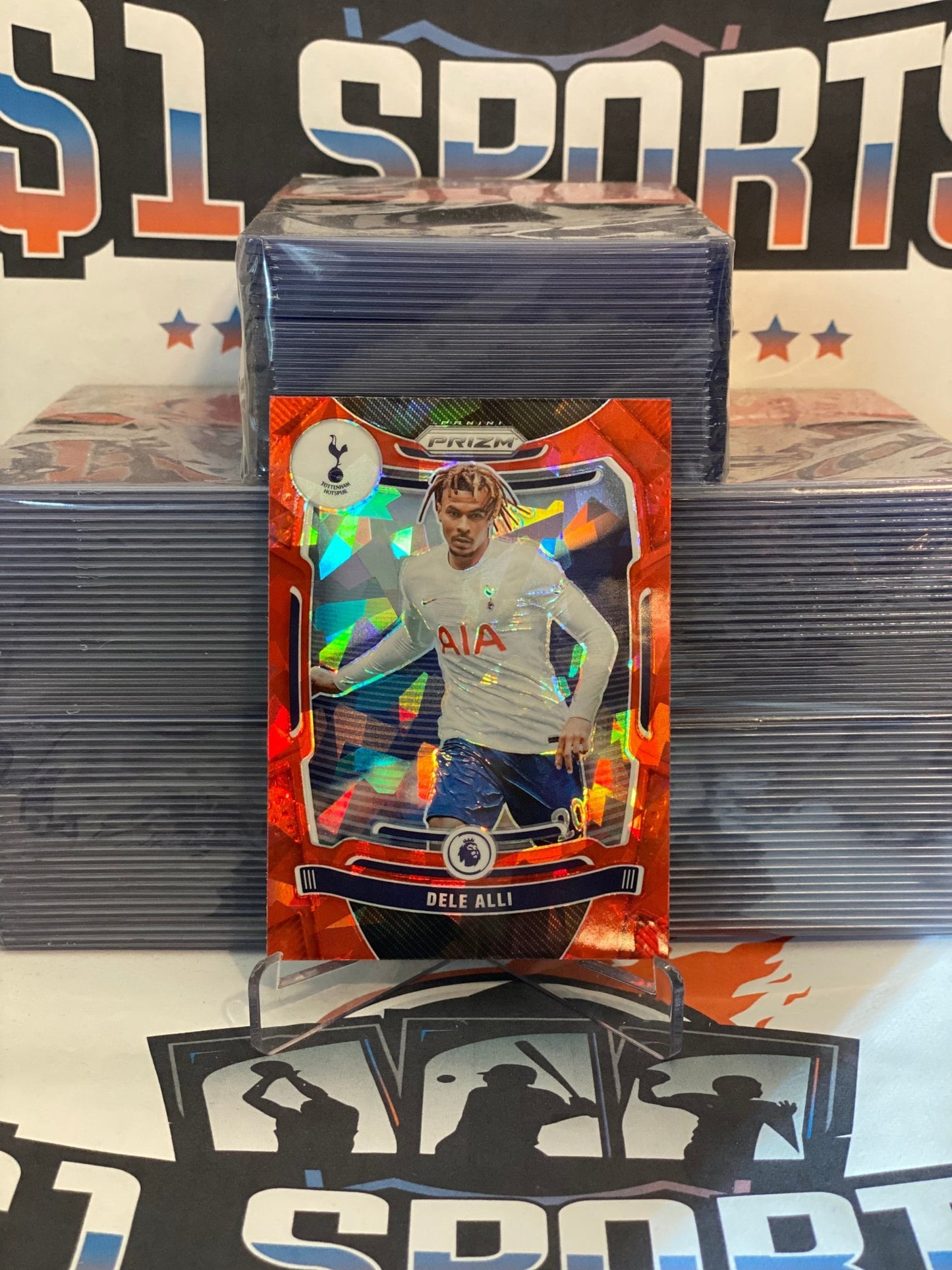 2021 Panini Prizm Premier League (Red Ice Prizm) Dele Alli #164