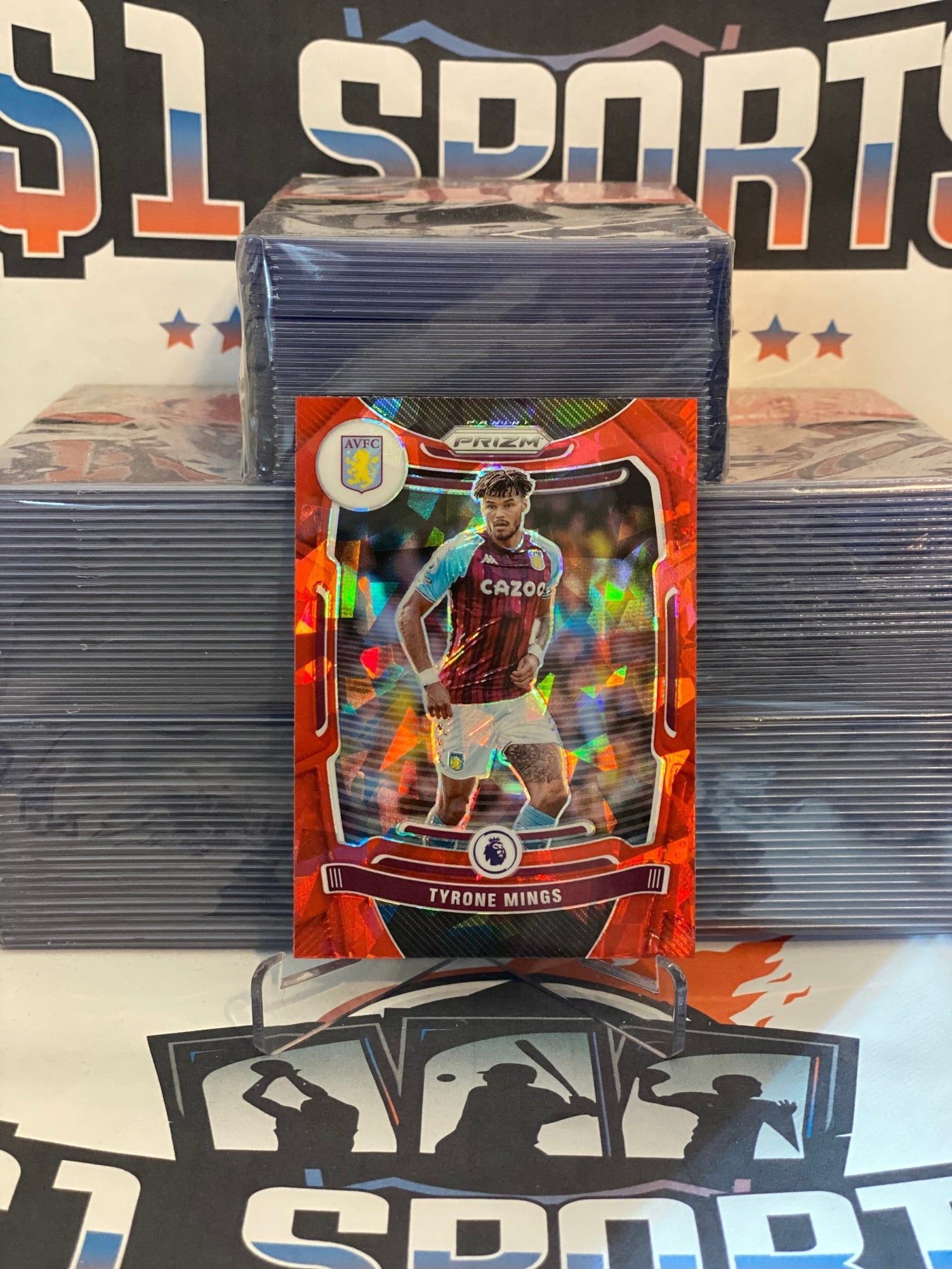 2021 Panini Prizm Premier League (Red Ice Prizm) Tyrone Mings #122