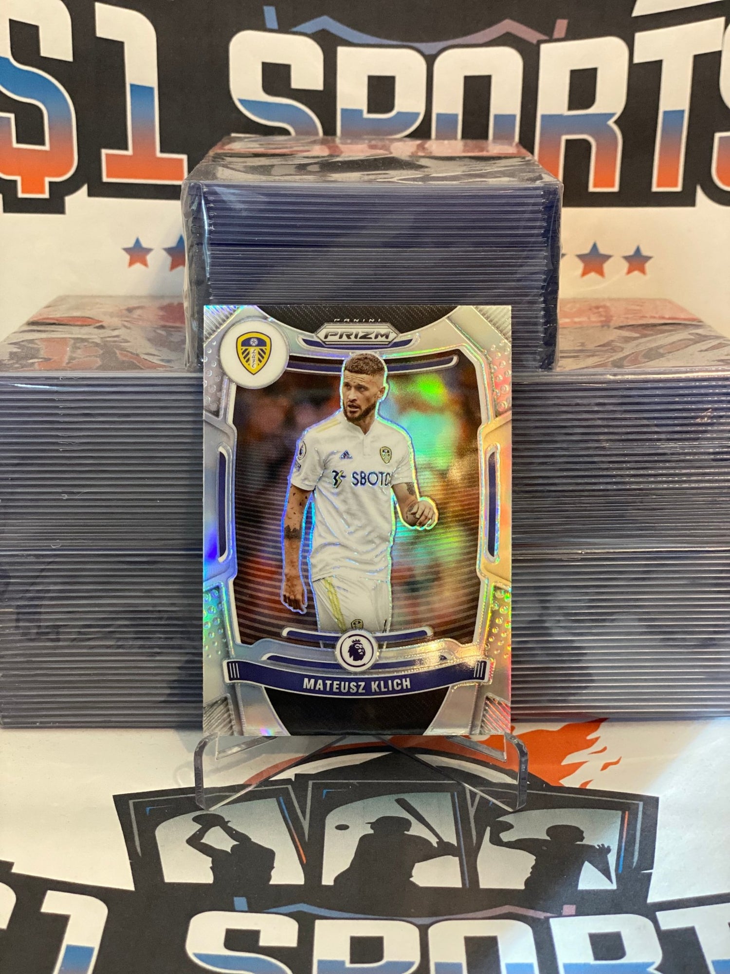 2021 Panini Prizm Premier League (Silver Prizm) Mateusz Klich #221