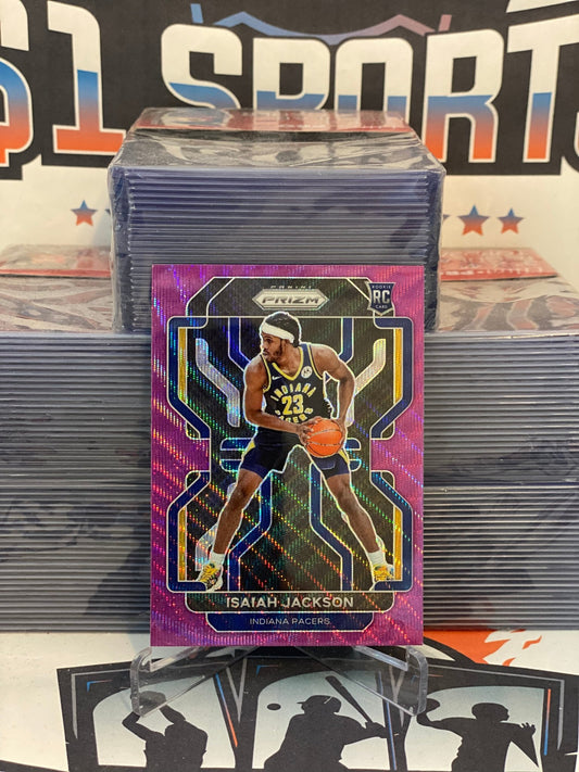 2021 Panini Prizm (Purple Wave Prizm) Isaiah Jackson Rookie #309