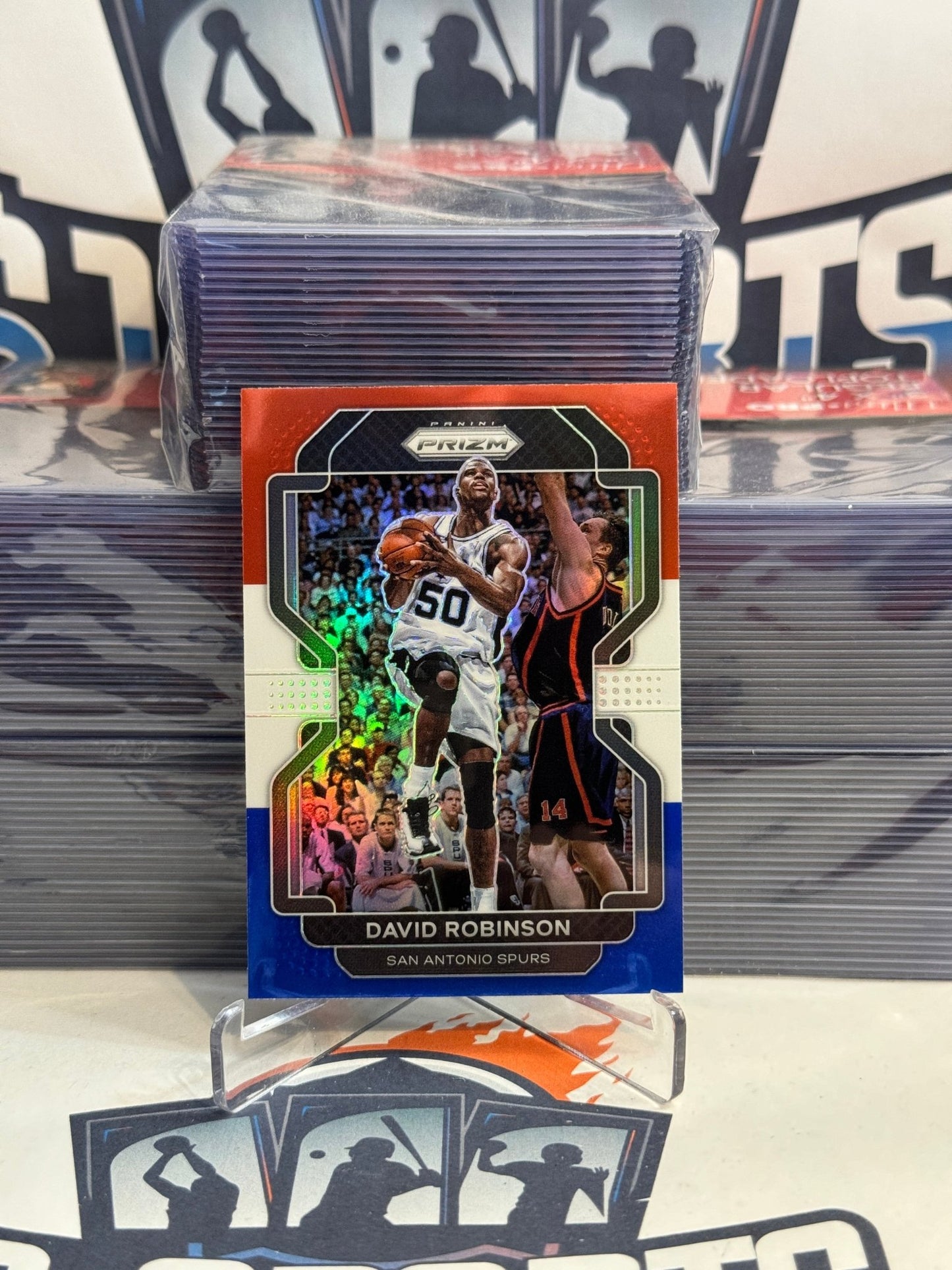 2021 Panini Prizm (Red White Blue Prizm) David Robinson #242