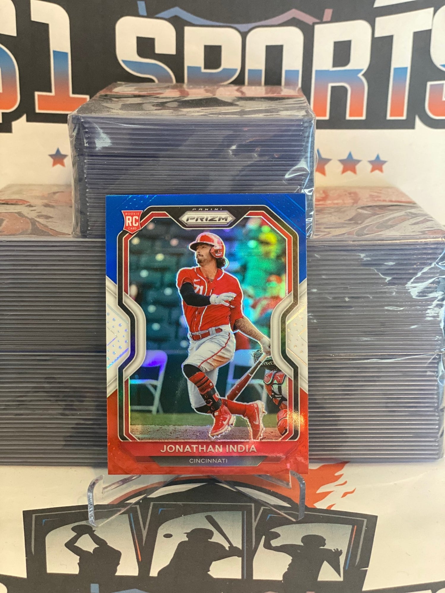 2021 Panini Prizm (Red White Blue Prizm) Jonathan India Rookie #26