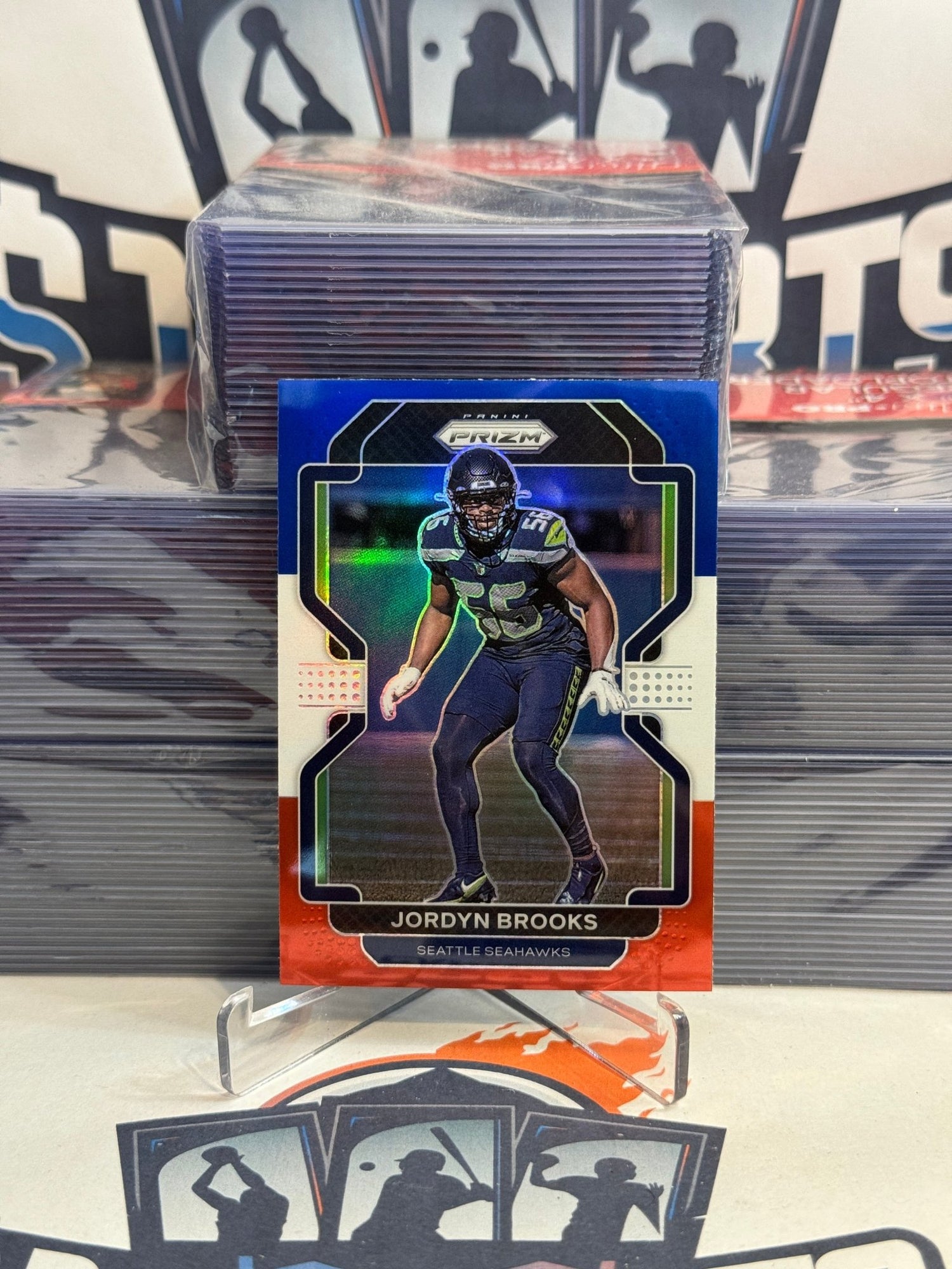 2021 Panini Prizm (Red White Blue Prizm) Jordyn Brooks #48