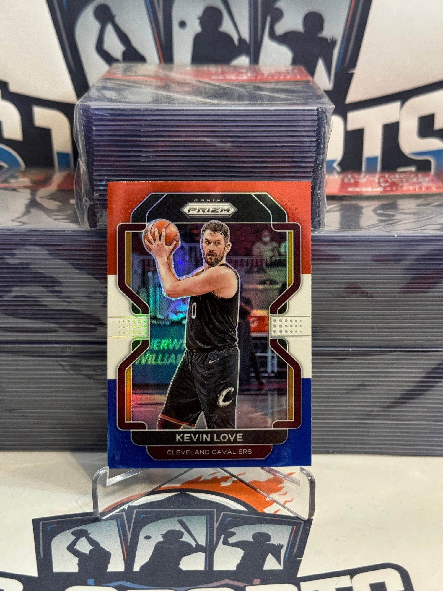 2021 Panini Prizm (Red White Blue Prizm) Kevin Love #115