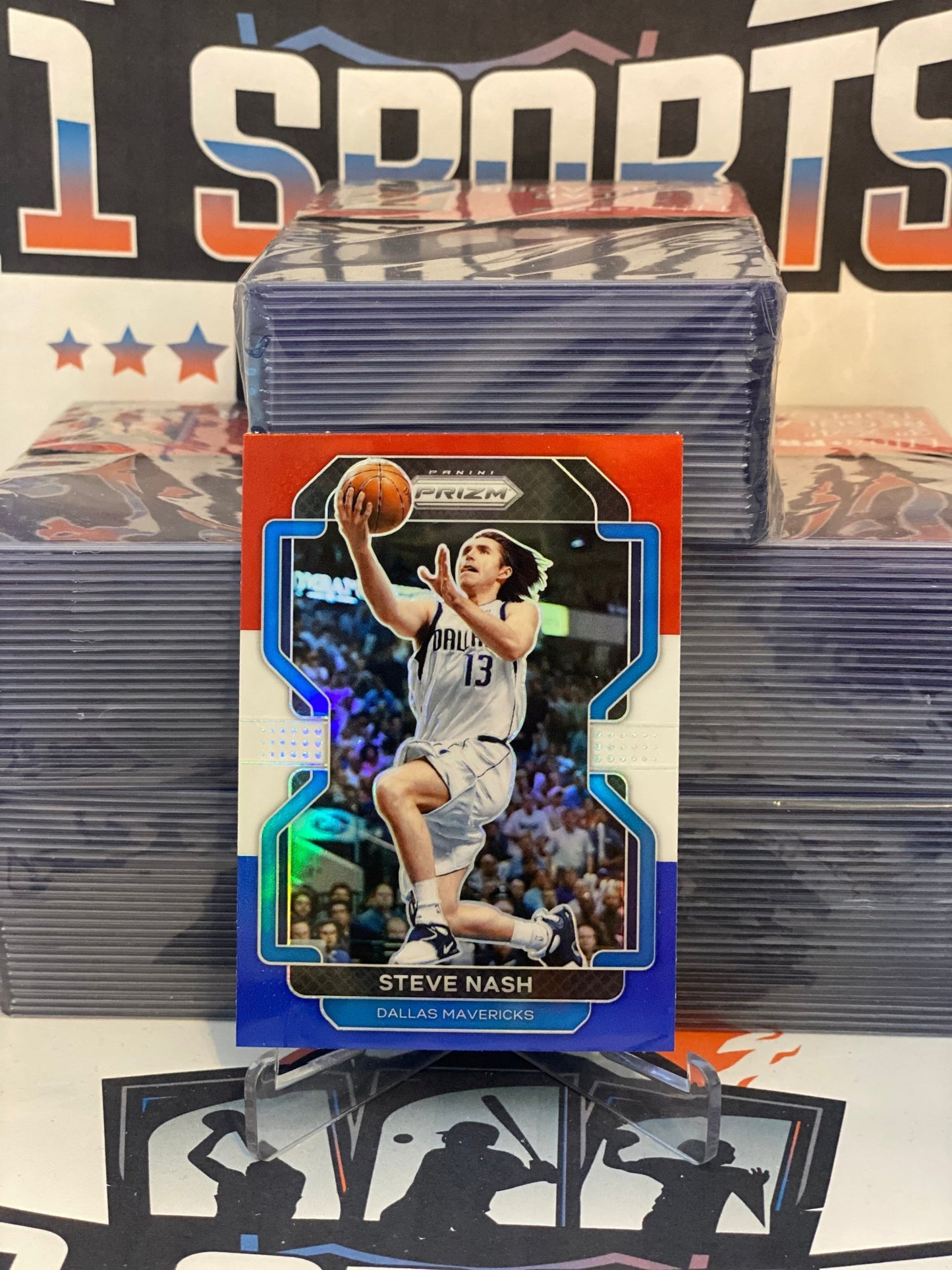 2021 Panini Prizm (Red White Blue Prizm) Steve Nash #264