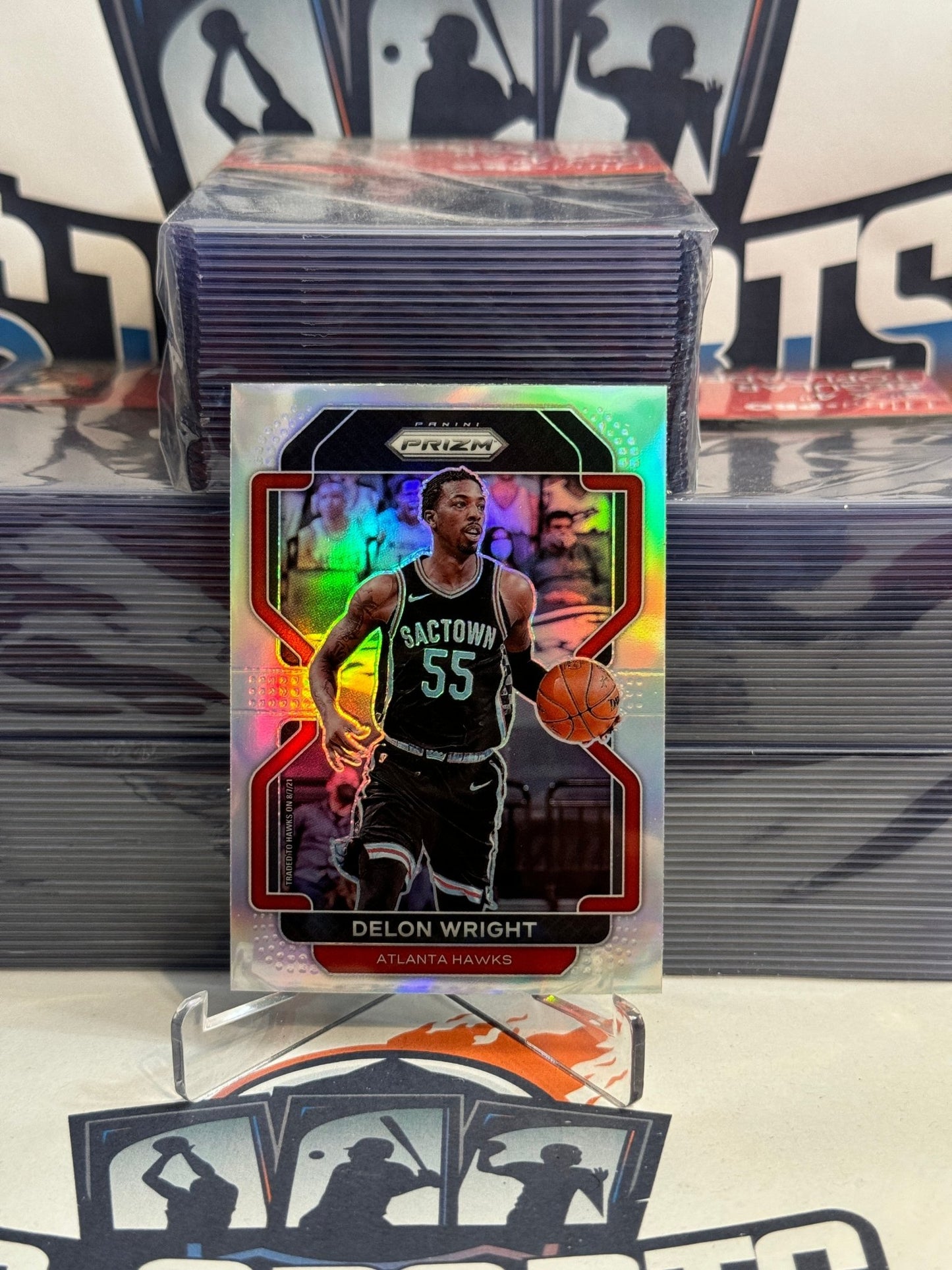 2021 Panini Prizm (Silver Prizm) Delon Wright #57