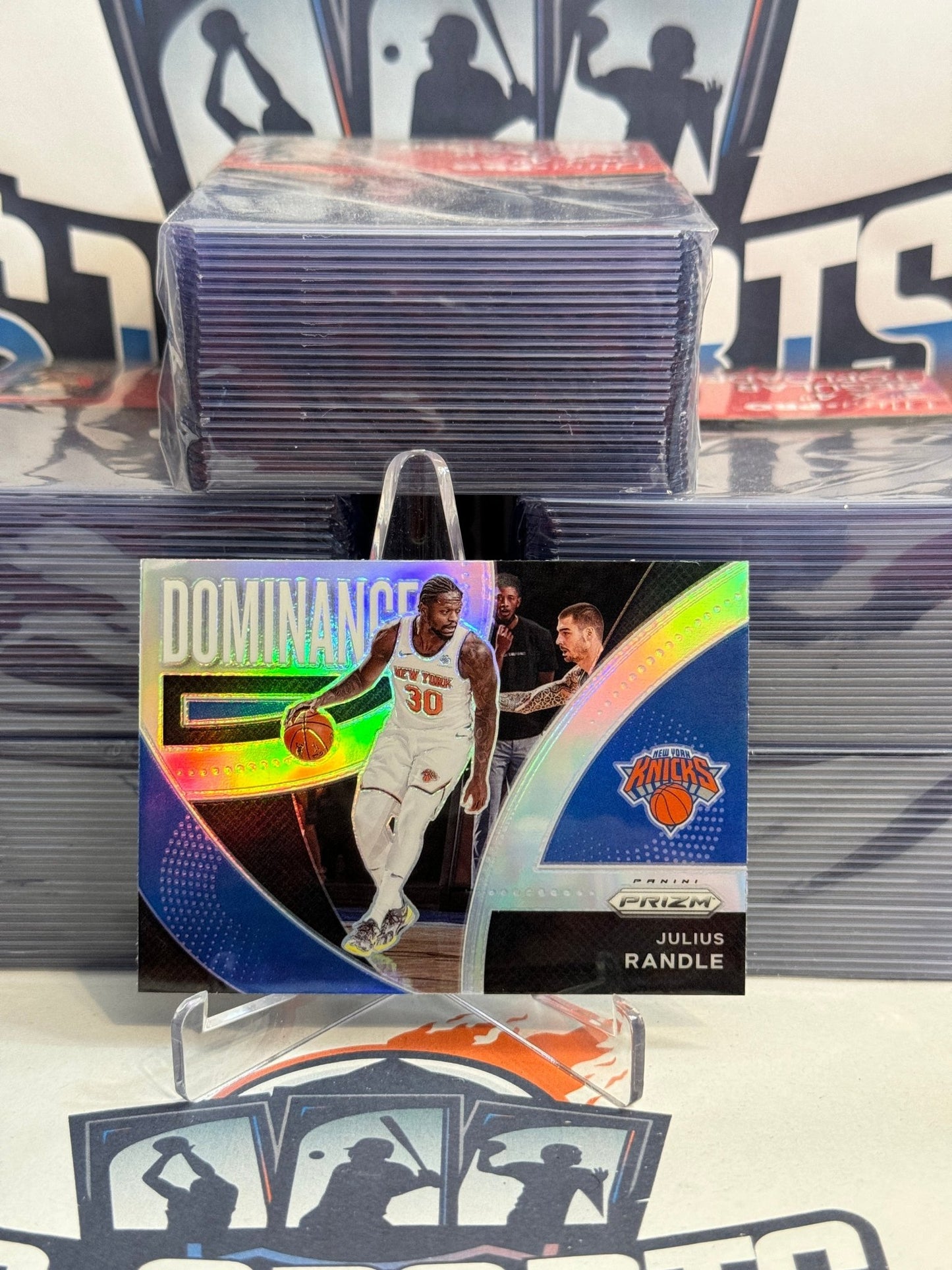 2021 Panini Prizm (Silver Prizm, Dominance) Julius Randle #21