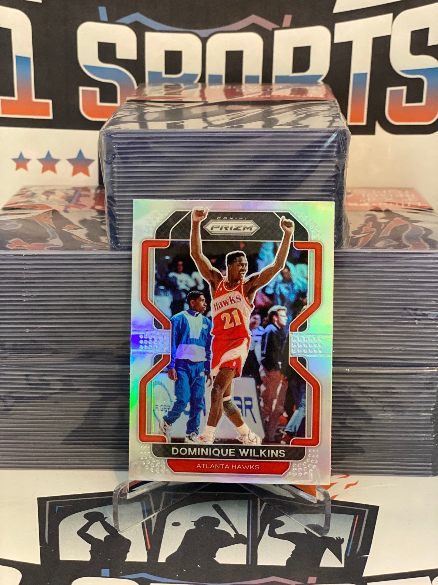 2021 Panini Prizm (Silver Prizm) Dominique Wilkins #252