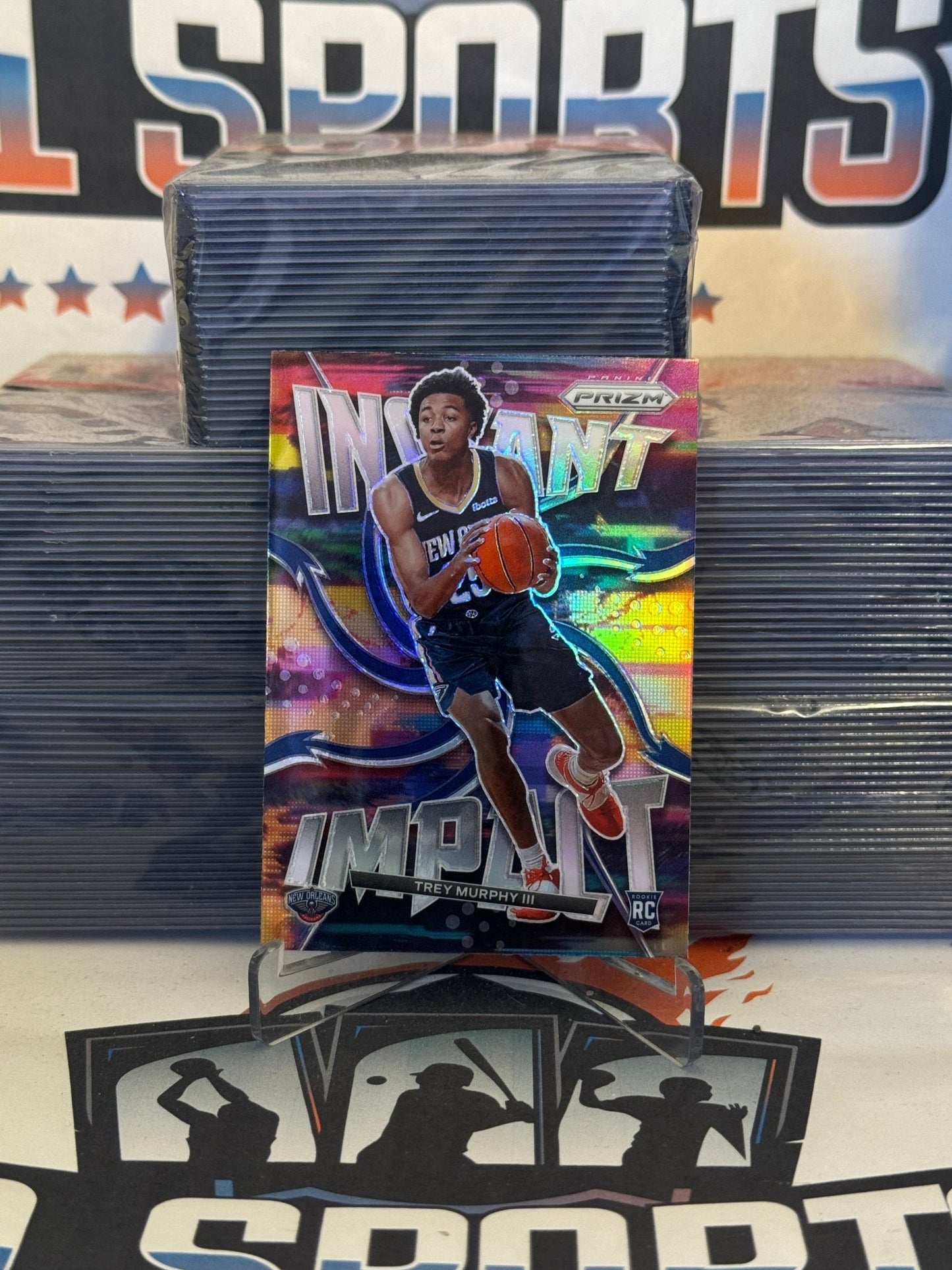 2021 Panini Prizm (Silver Prizm, Instant Impact) Trey Murphy III Rookie #18
