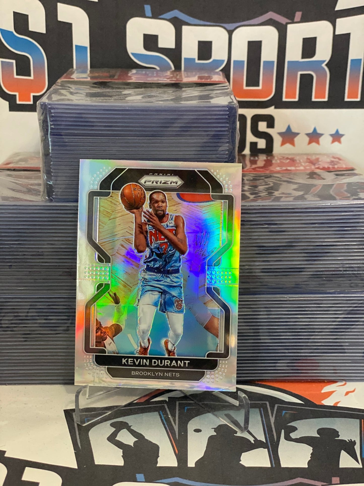 2021 Panini Prizm (Silver Prizm) Kevin Durant #120