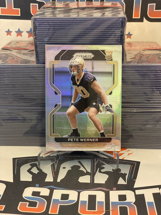 2021 Panini Prizm (Silver Prizm) Pete Werner Rookie #391