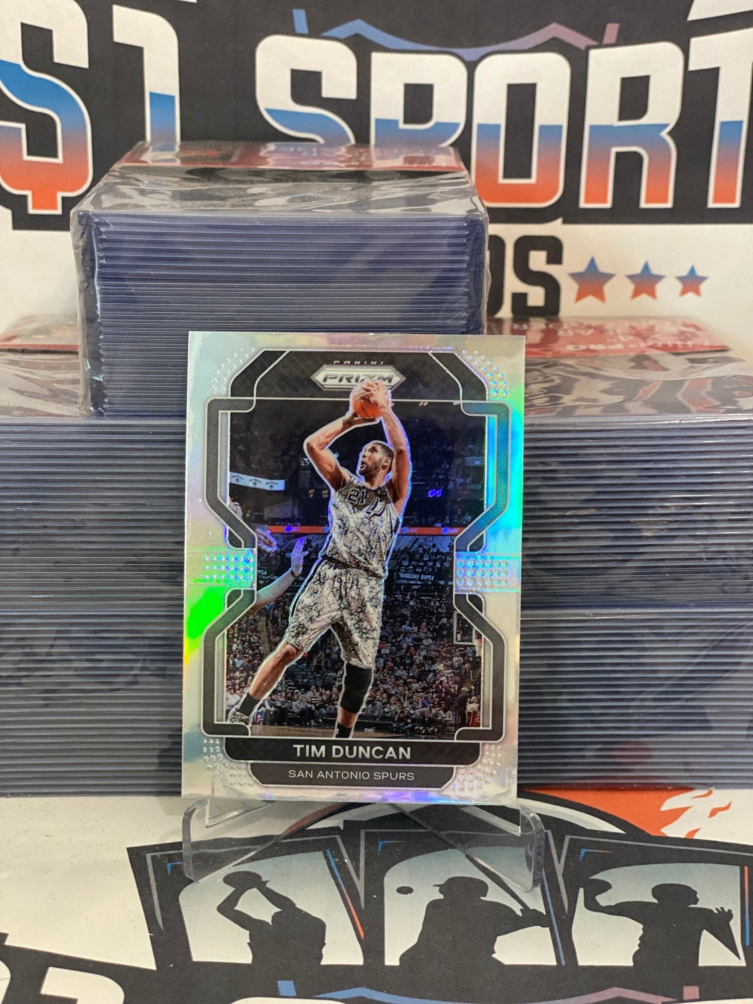 2021 Panini Prizm (Silver Prizm) Tim Duncan #268