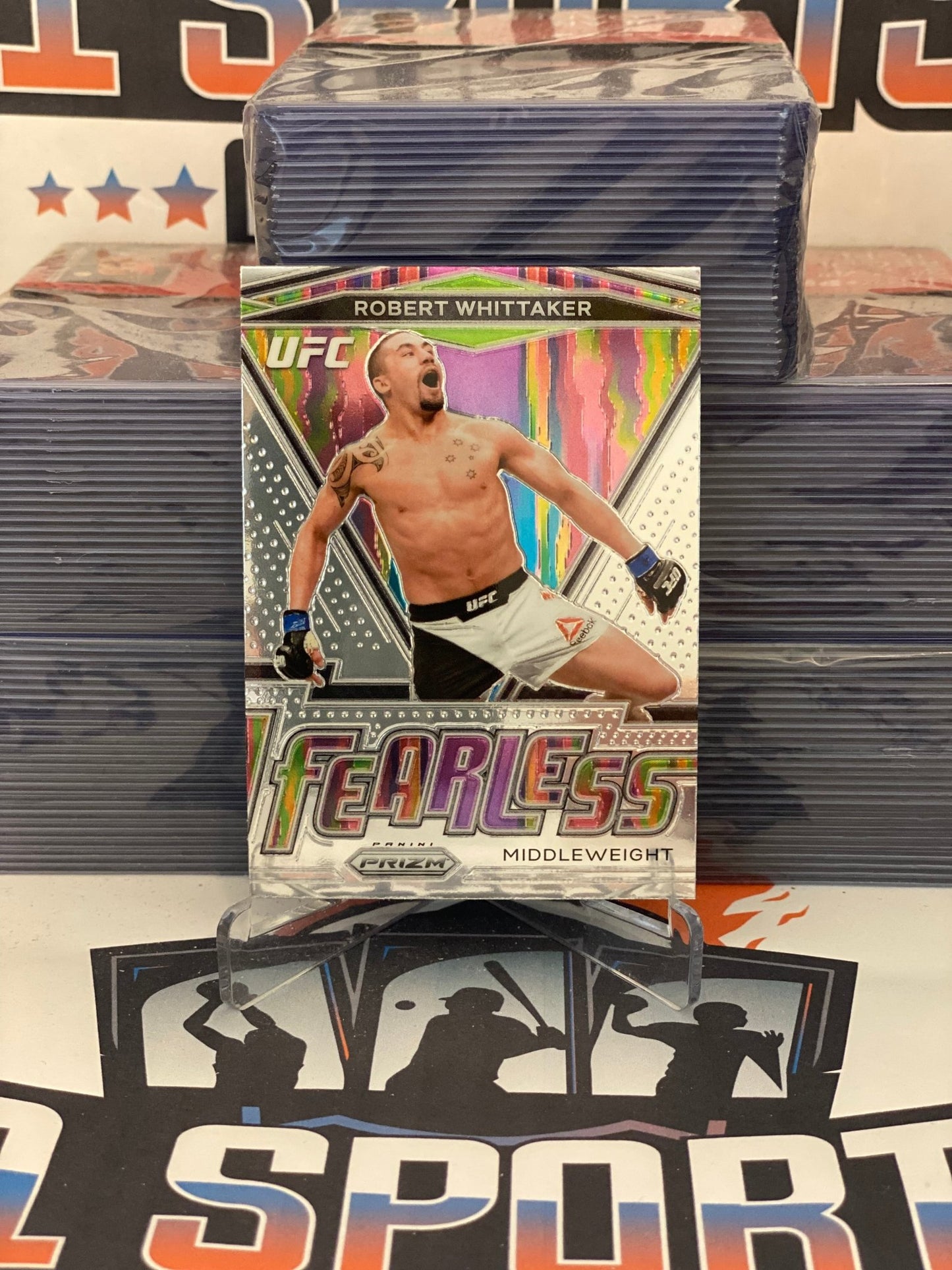 2021 Panini Prizm UFC (Fearless) Robert Whittaker #10