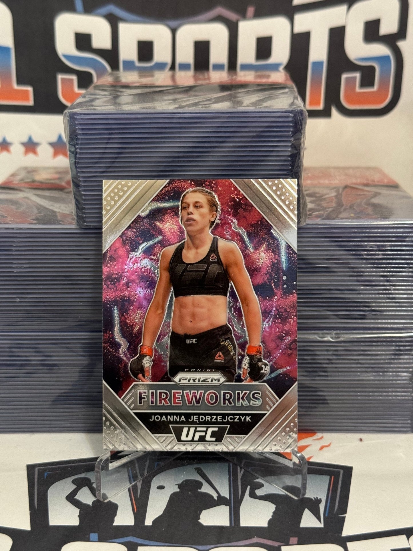 2021 Panini Prizm UFC (Fireworks) Joanna Jedrzejczyk #7