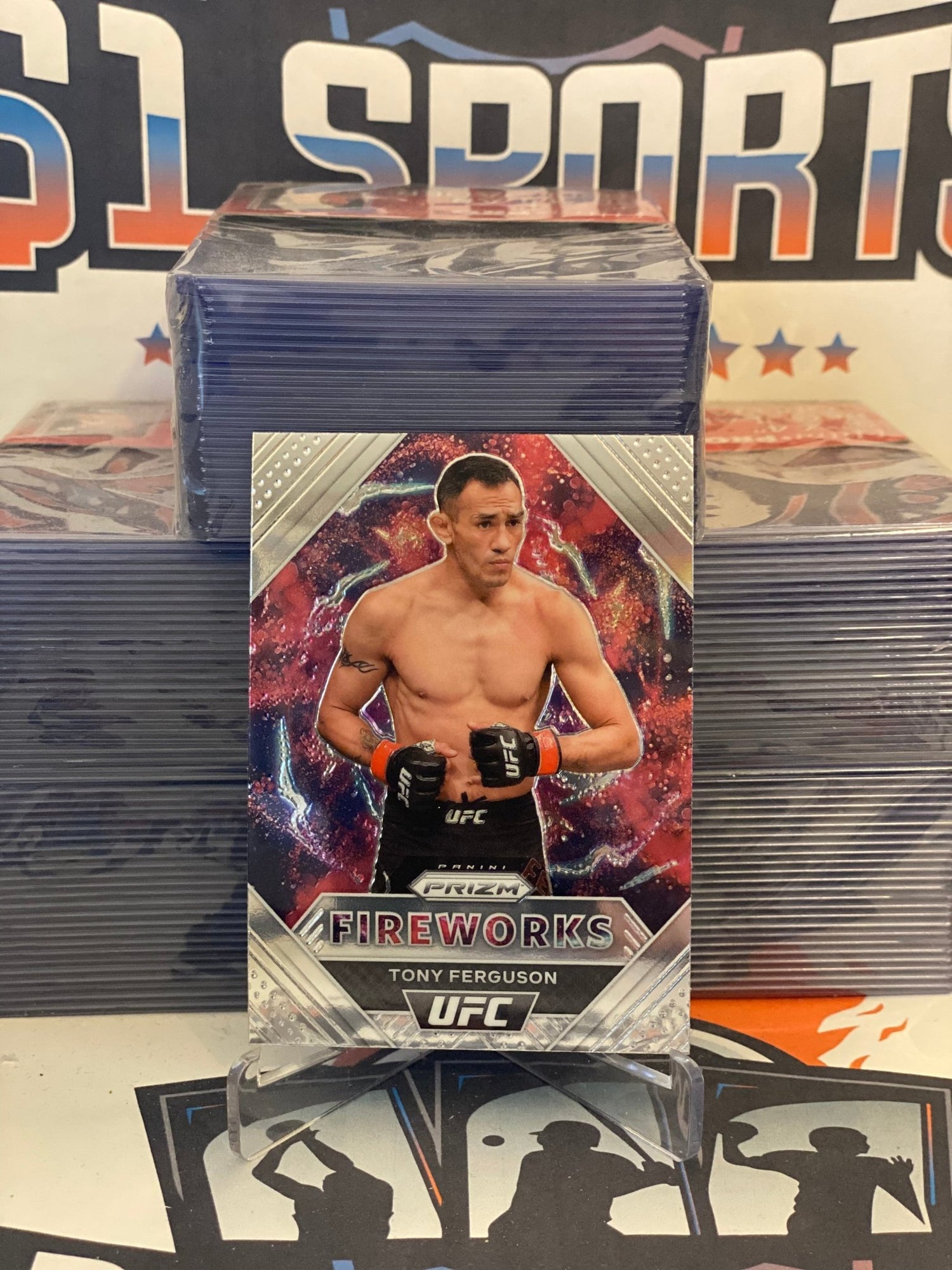 2021 Panini Prizm UFC (Fireworks) Tony Ferguson #20