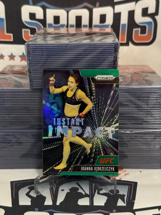 2021 Panini Prizm UFC (Green Prizm, Instant Impact) Joanna Jedrzejczyk #13