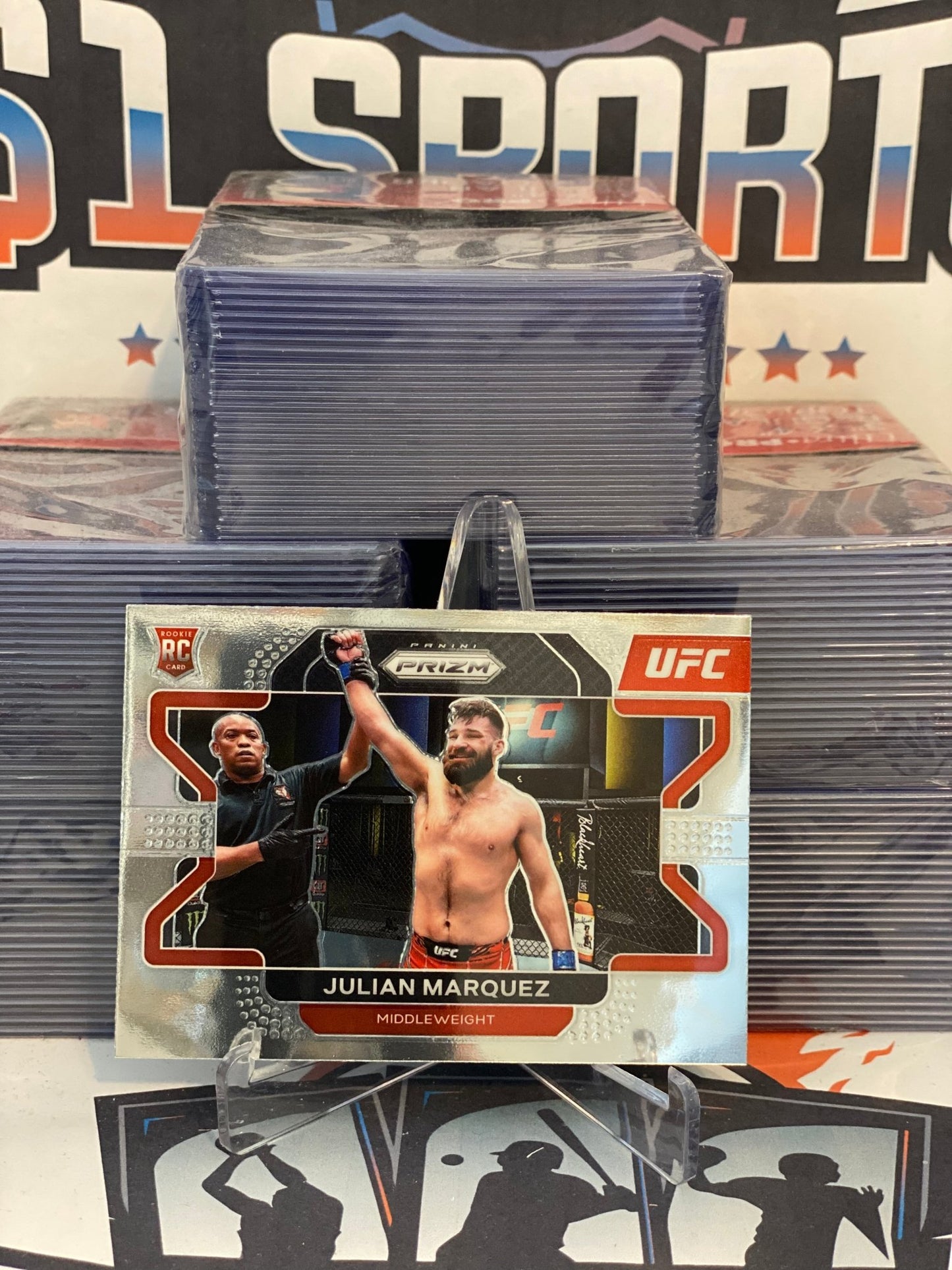 2021 Panini Prizm UFC Julian Marquez Rookie #34