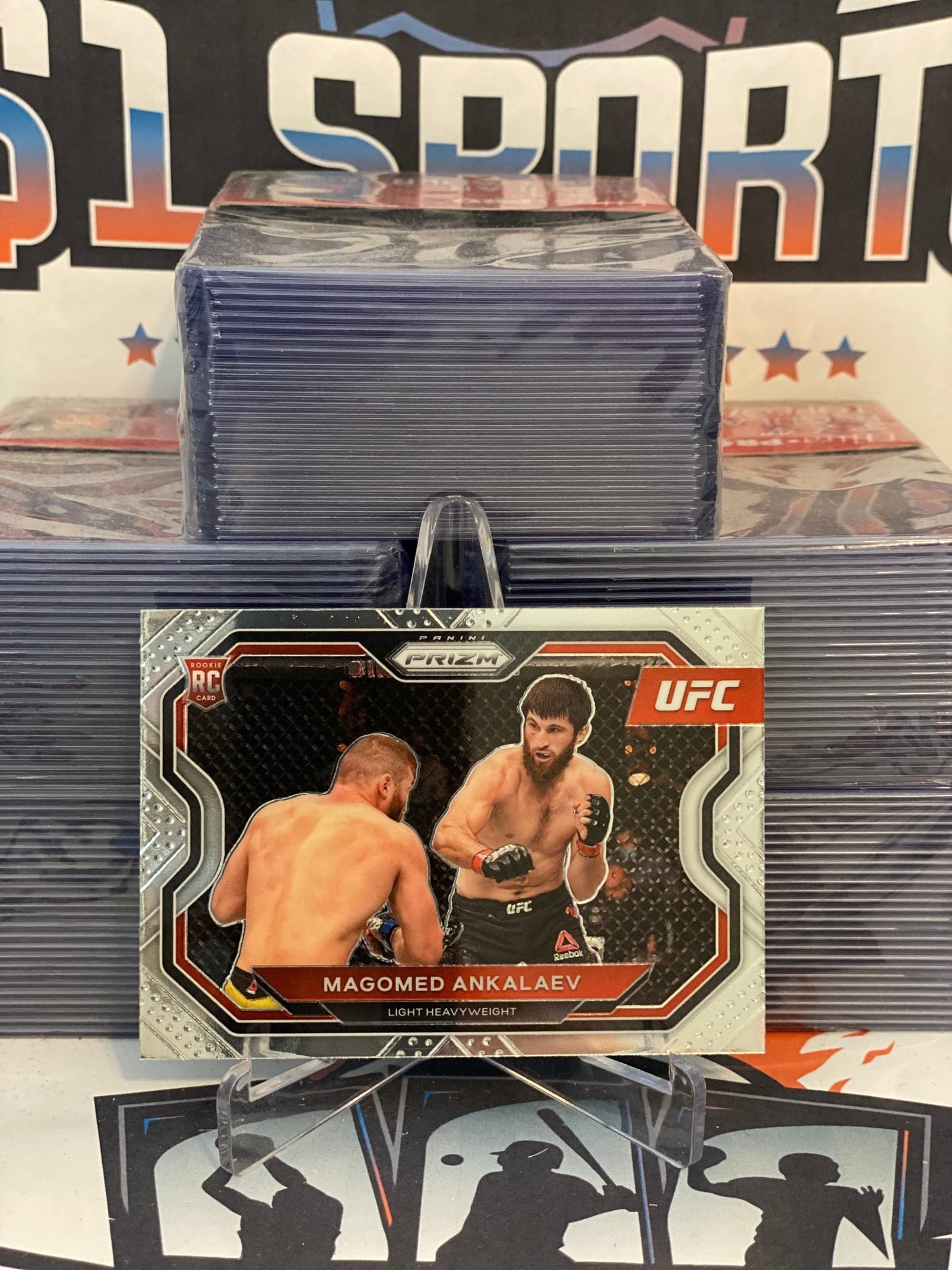 2021 Panini Prizm UFC Magomed Ankalaev Rookie #123