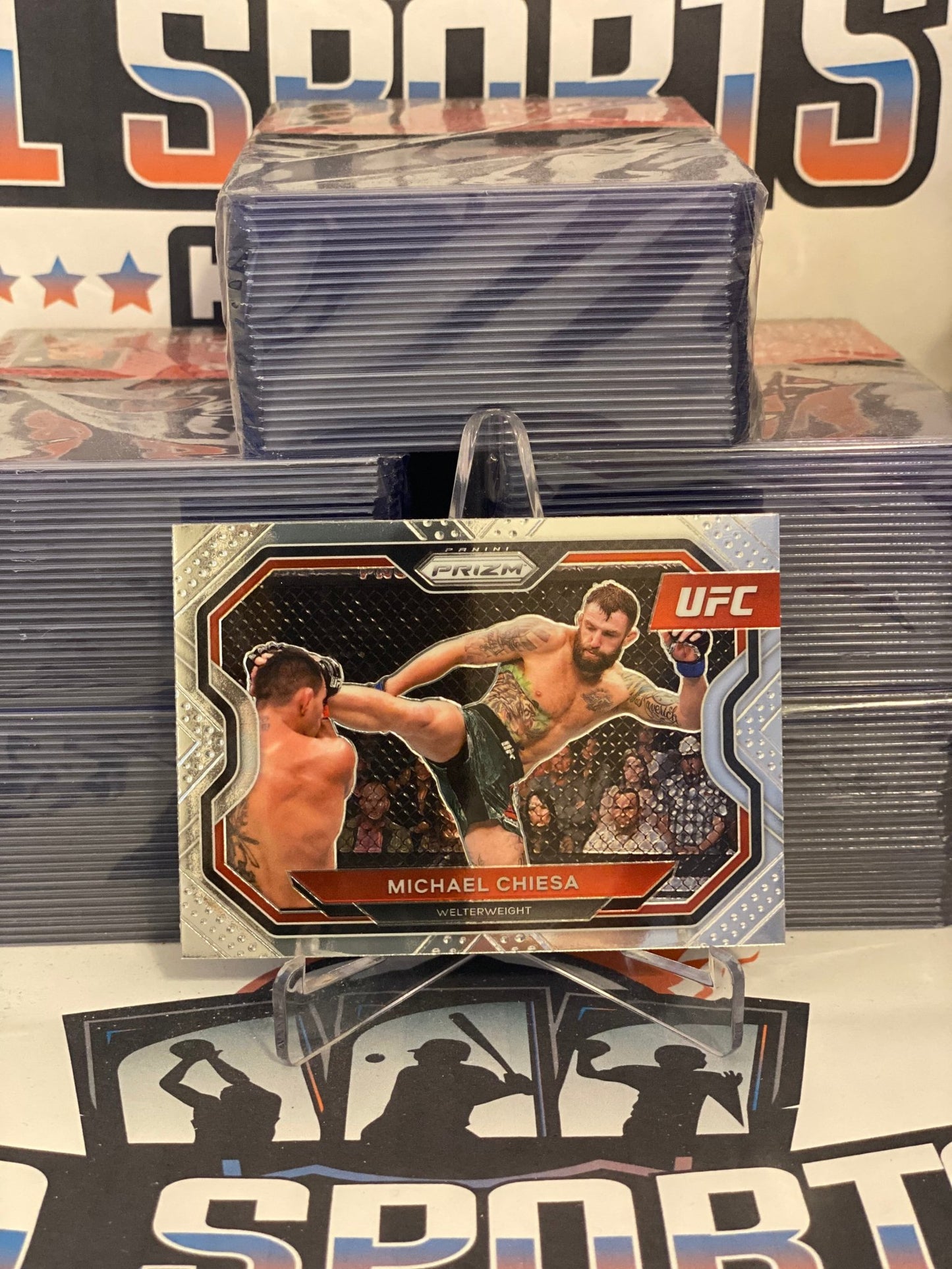 2021 Panini Prizm UFC Michael Chiesa #173