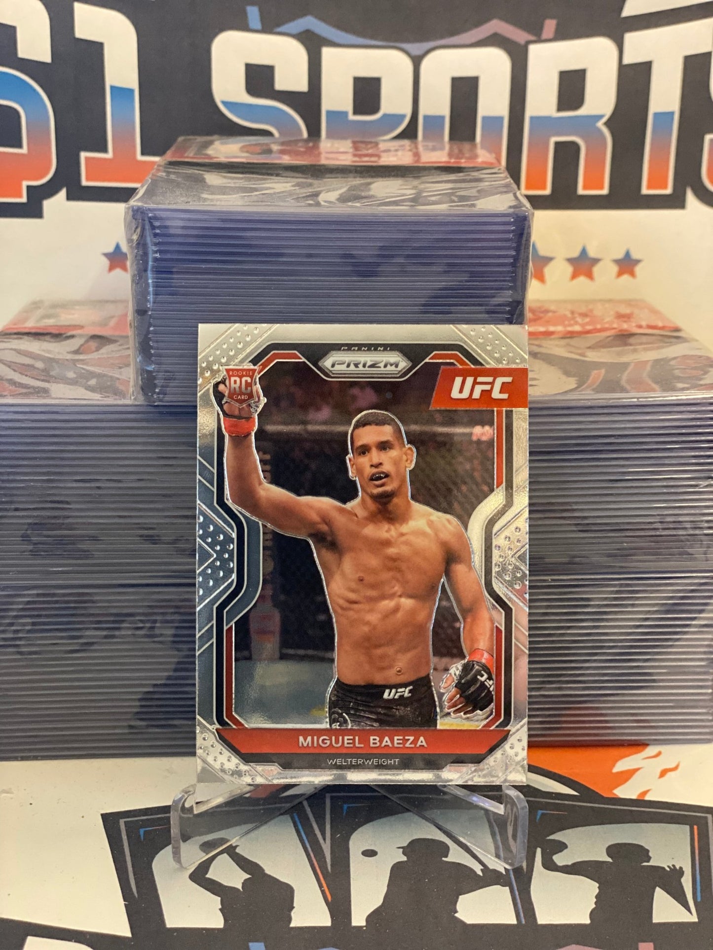 2021 Panini Prizm UFC Miguel Baeza Rookie #92