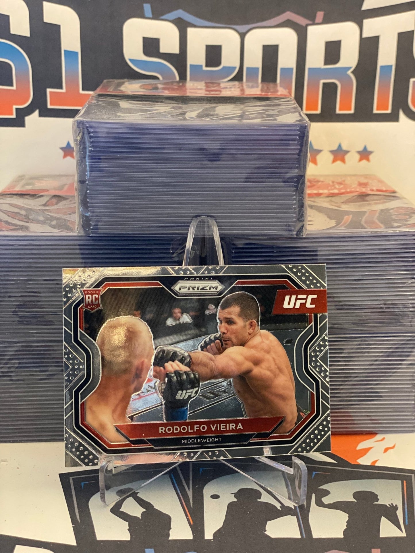 2021 Panini Prizm UFC Rodolfo Vieira Rookie #107