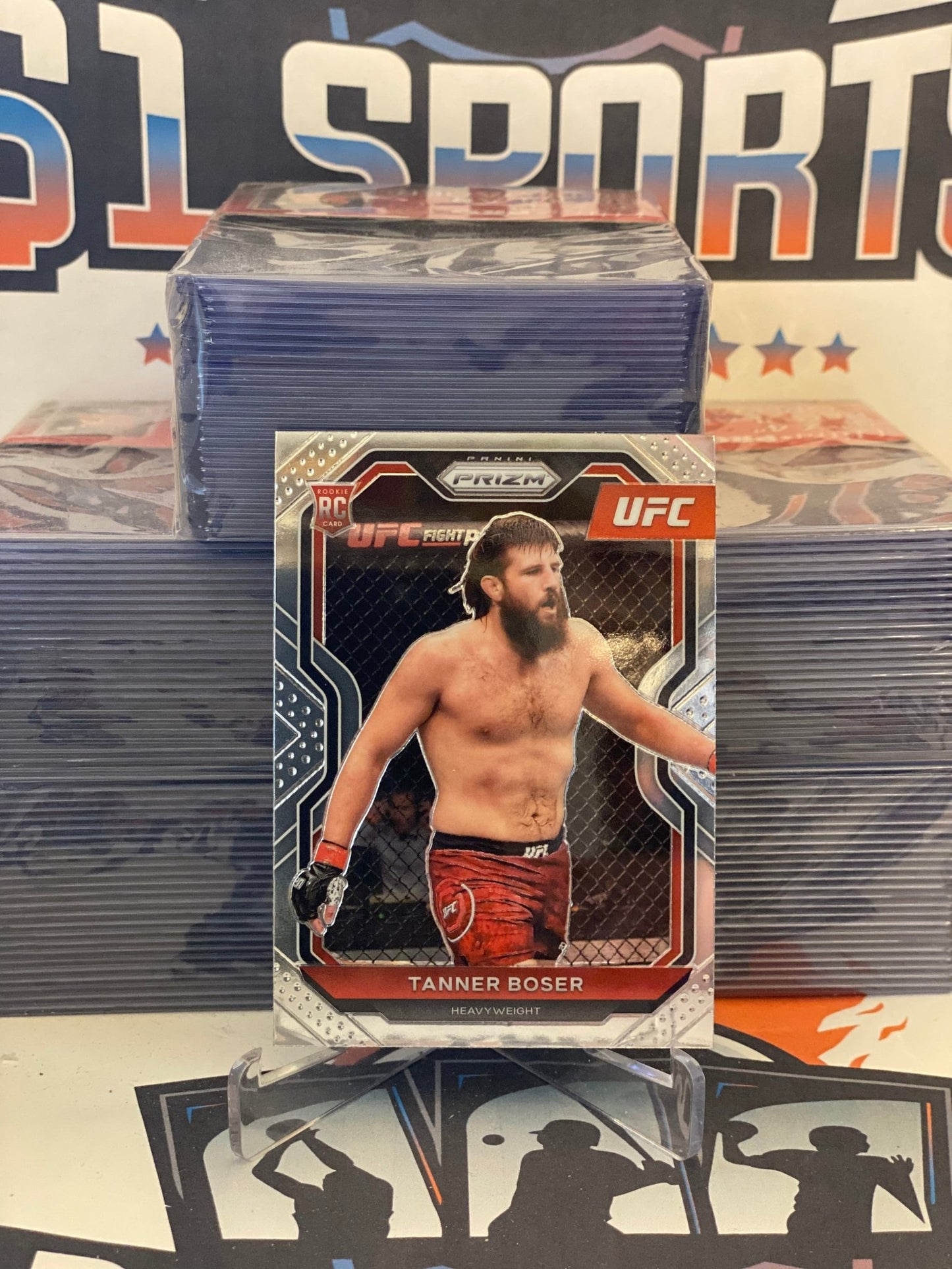 2021 Panini Prizm UFC Tanner Boser Rookie #91