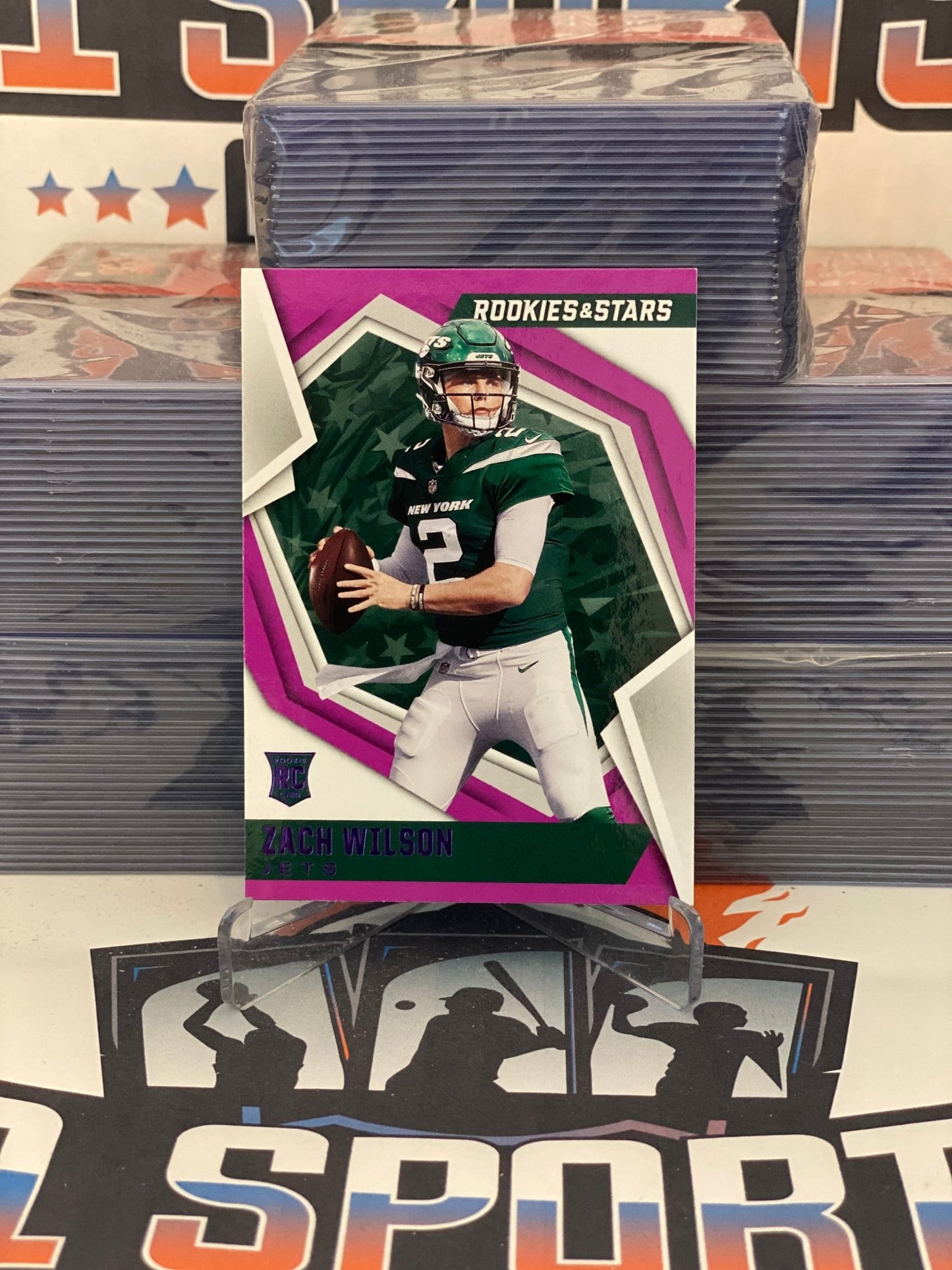 2021 Panini Rookies & Stars (Purple) Zach Wilson Rookie #102