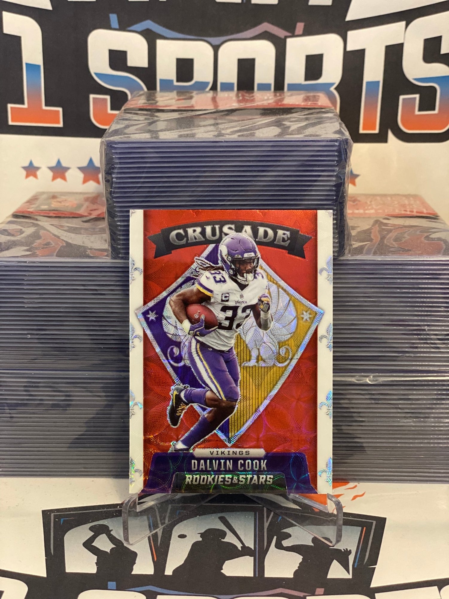 2021 Panini Rookies & Stars (Red Circles Prizm, Crusade) Dalvin Cook #CR-5