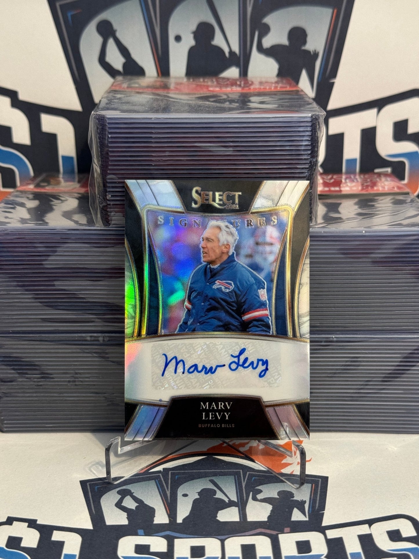 2021 Panini Select (Auto) Marv Levy #SSP-MLE