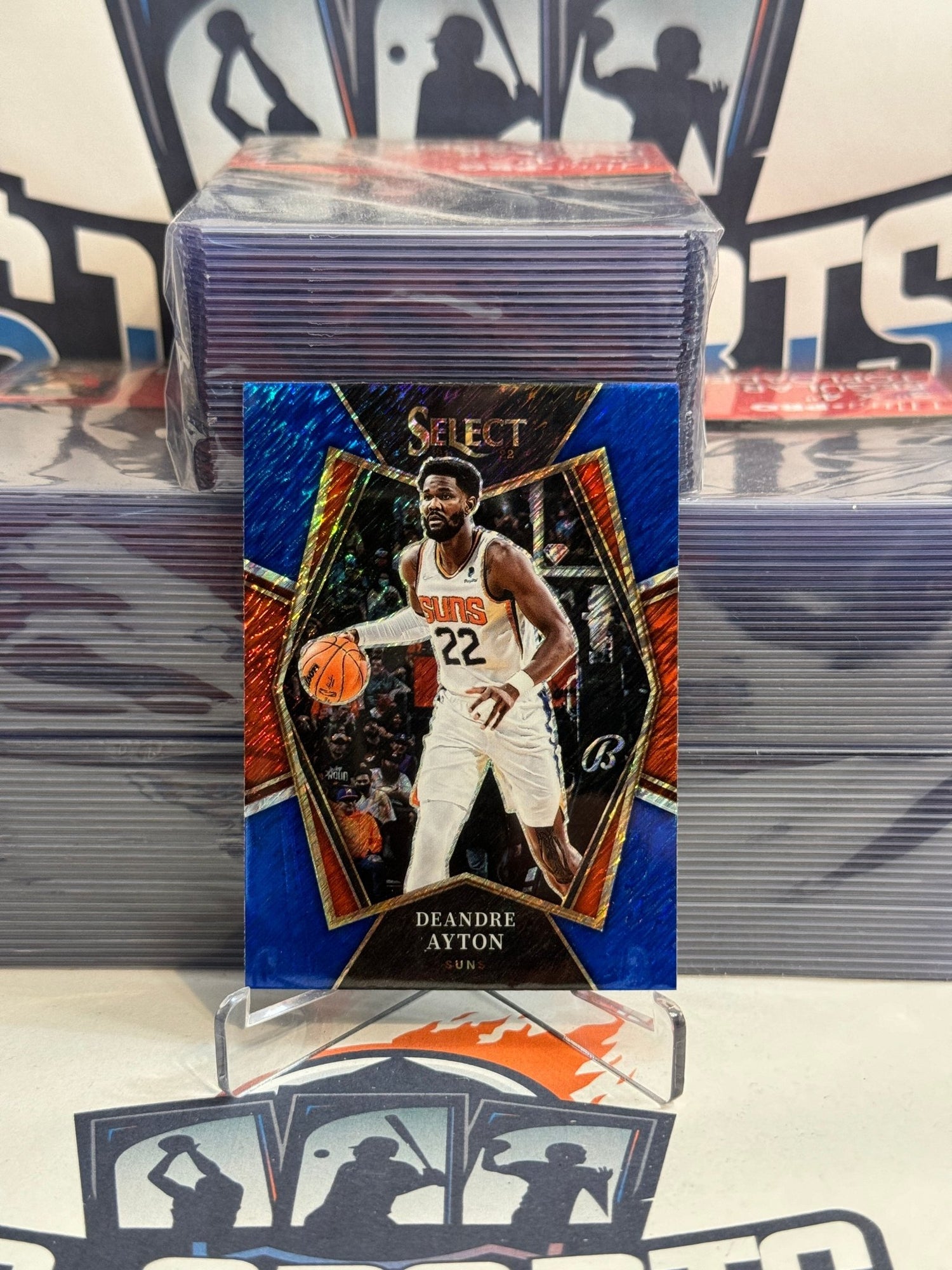 2021 Panini Select (Blue Shimmer Prizm) Deandre Ayton #138