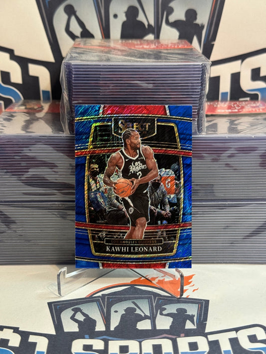 2021 Panini Select (Blue Shimmer Prizm) Kawhi Leonard #20