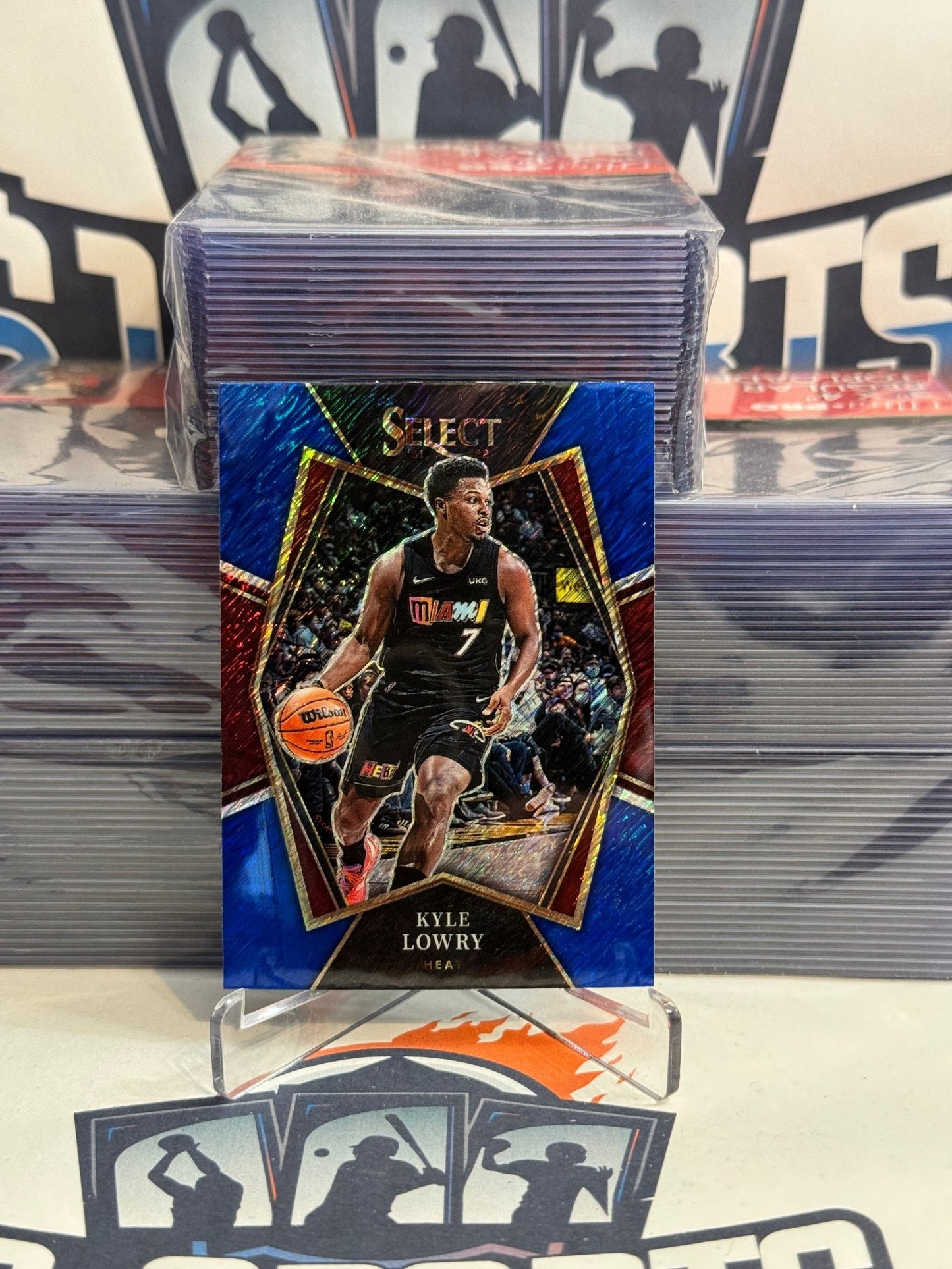 2021 Panini Select (Blue Shimmer Prizm) Kyle Lowry #165