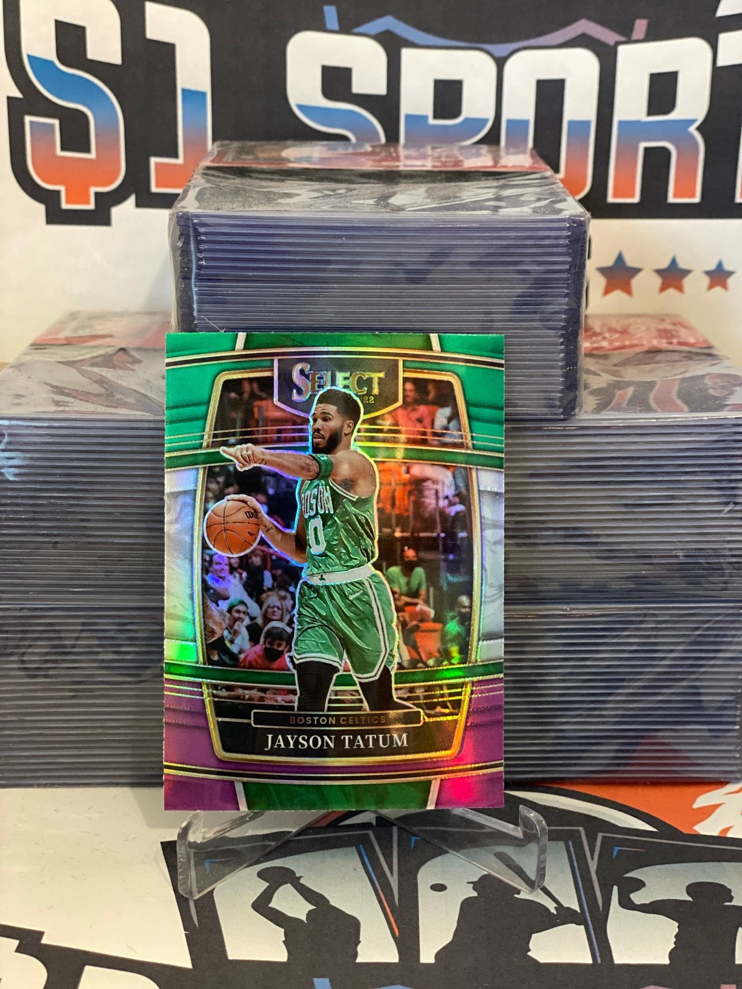 2021 Panini Select (Green, White, Purple Prizm) Jayson Tatum #77