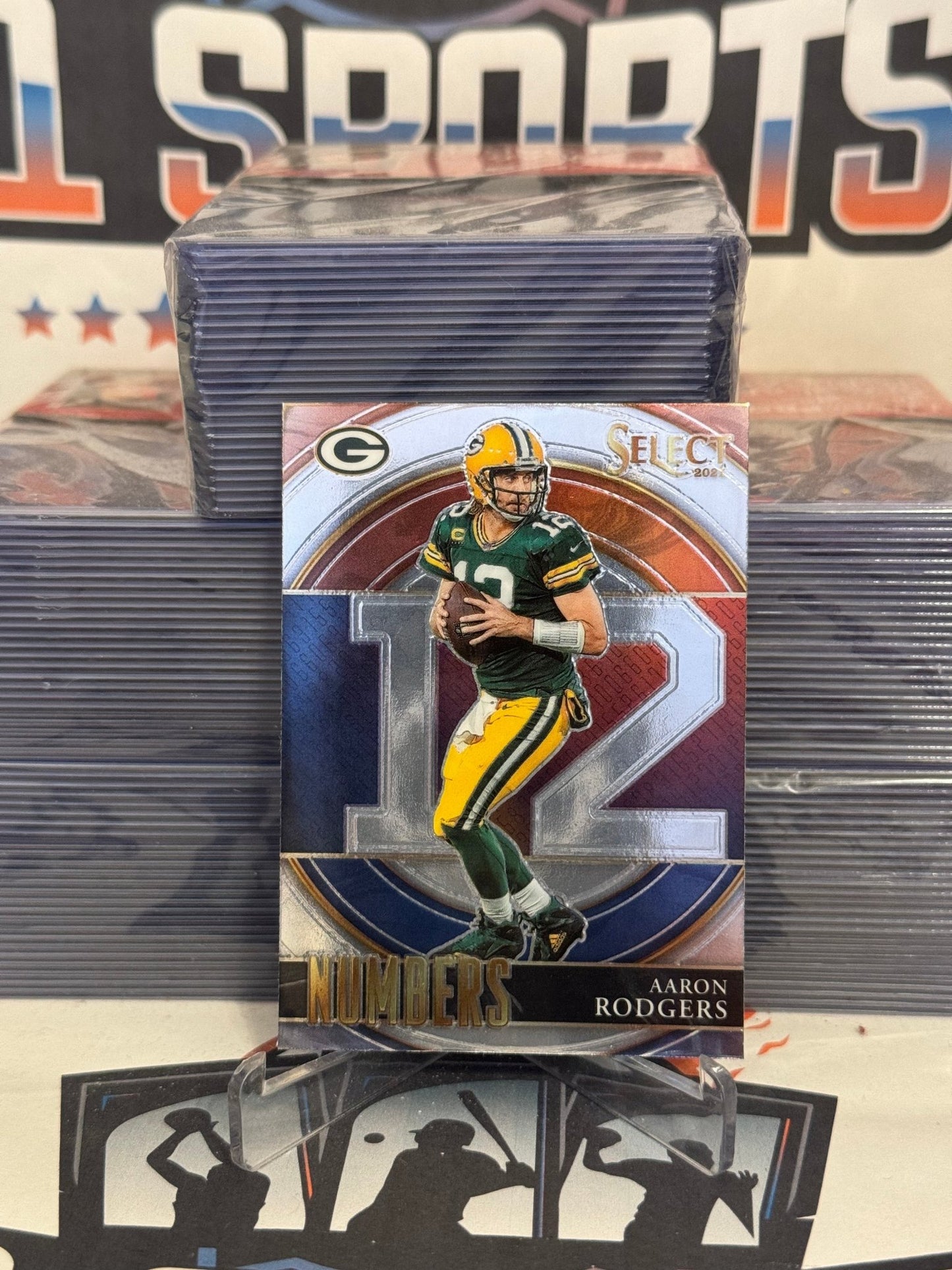 2021 Panini Select (Numbers) Aaron Rodgers #SN-7