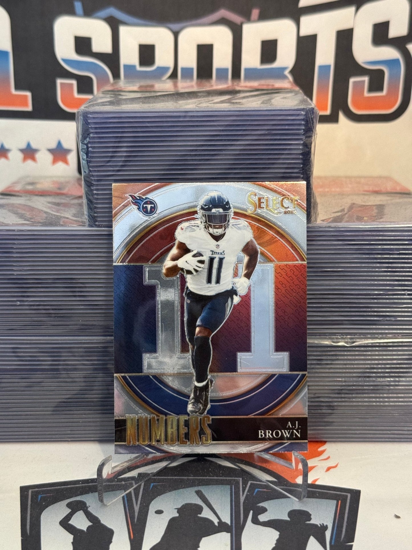 2021 Panini Select (Numbers) A.J. Brown #SN-25
