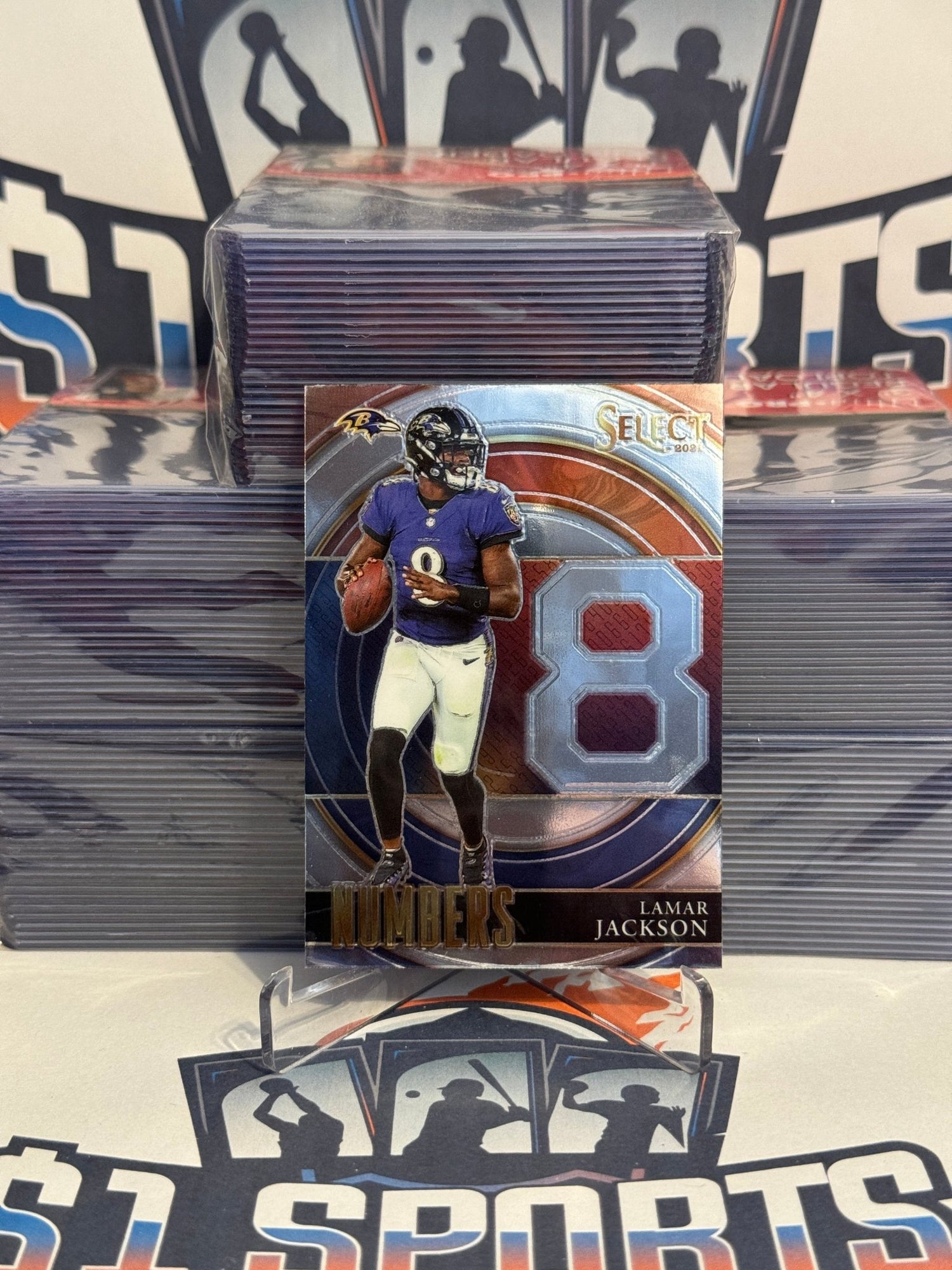 2021 Panini Select (Numbers) Lamar Jackson #SN-5