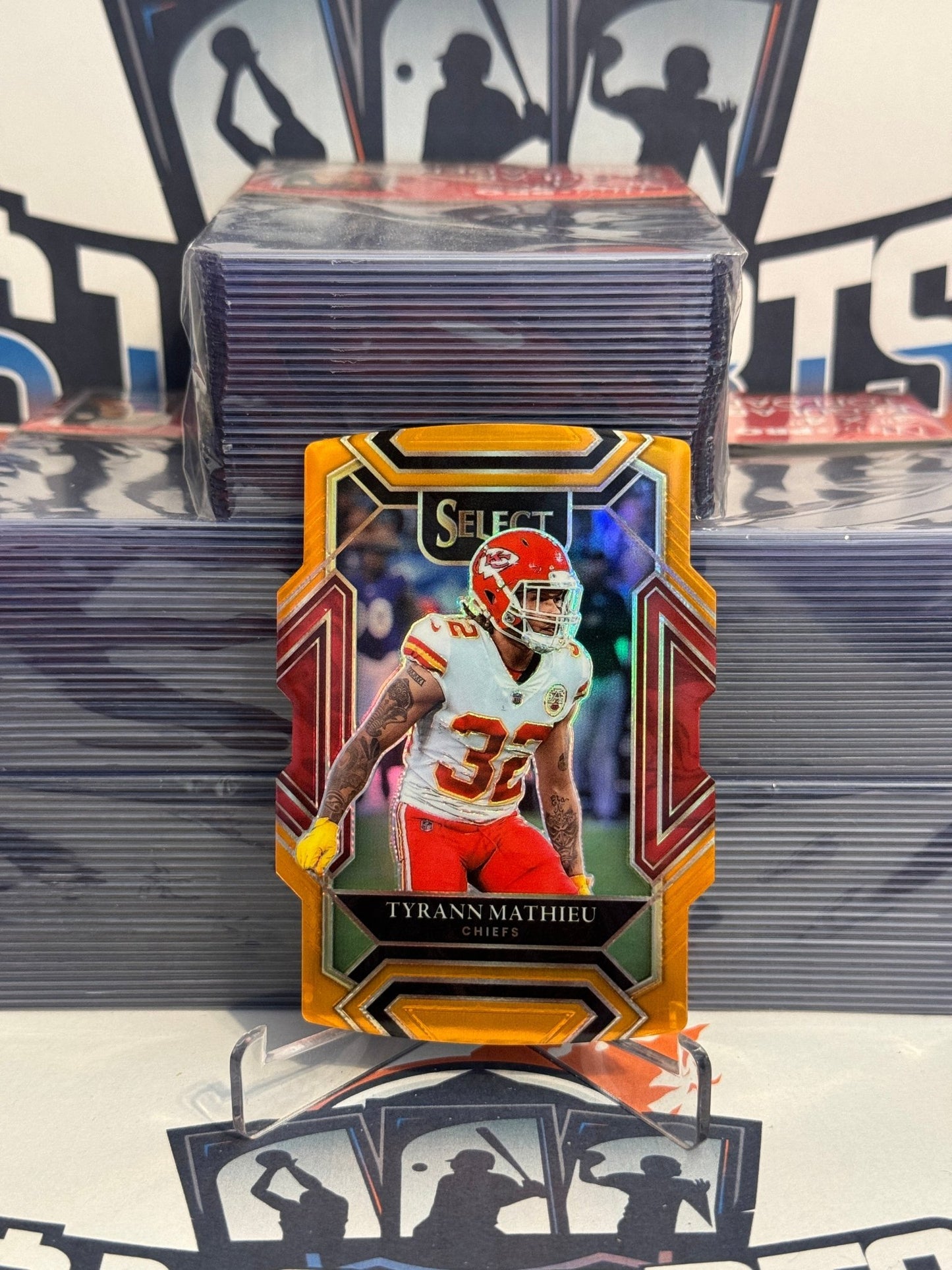 2021 Panini Select (Orange Die Cut Prizm 44/249) Tyrann Mathieu #218