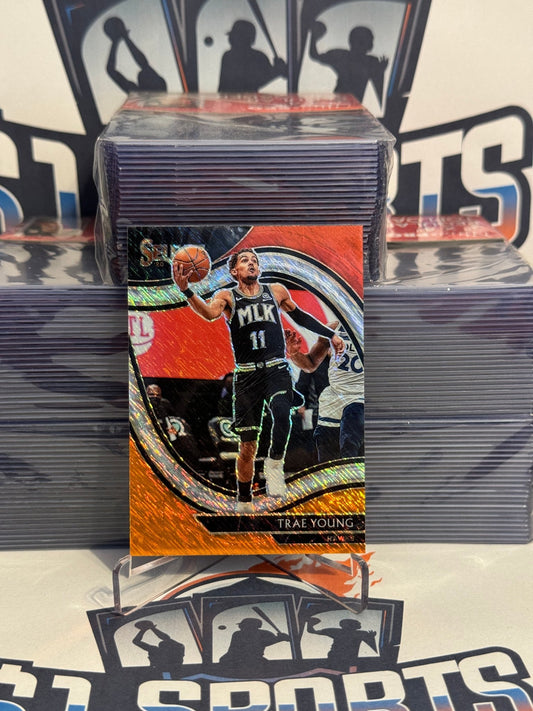2021 Panini Select (Orange Red White Shimmer Prizm) Trae Young #227